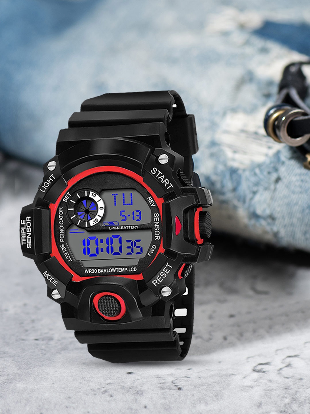

SWADESI STUFF Kids Black Digital Watch SDS 76