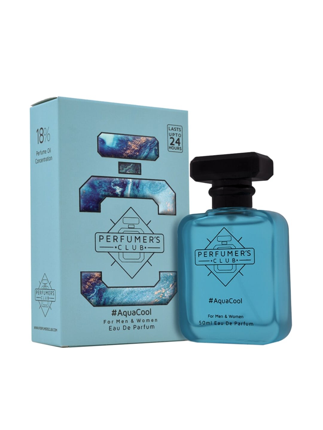 

PERFUMERS CLUB Unisex Aqua Cool Upto 24 hrs lasting Eau De Parfum 50 ml, Off white
