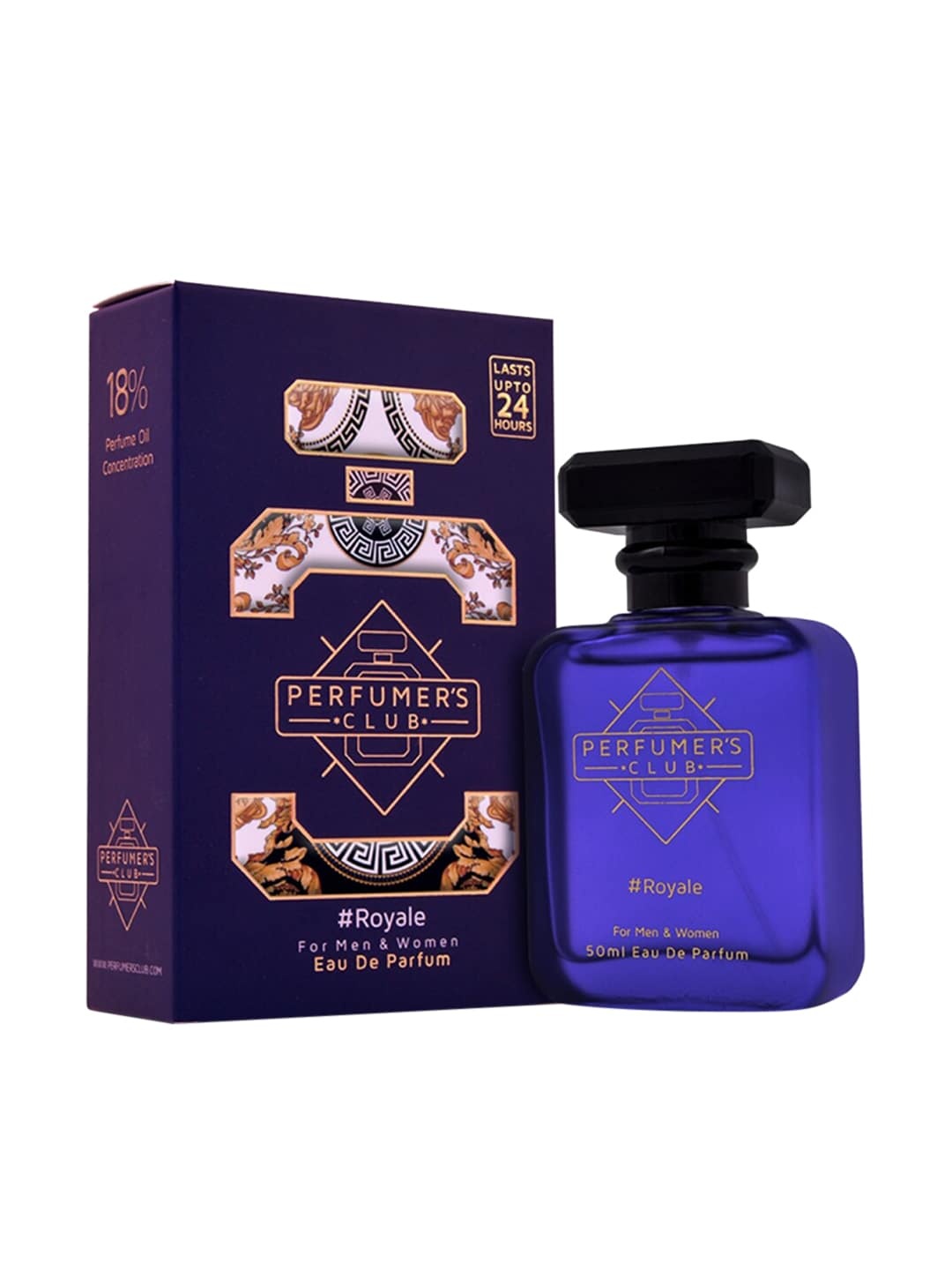 

PERFUMERS CLUB Unisex Royale Upto 24 hrs lasting Eau De Parfum, Navy blue