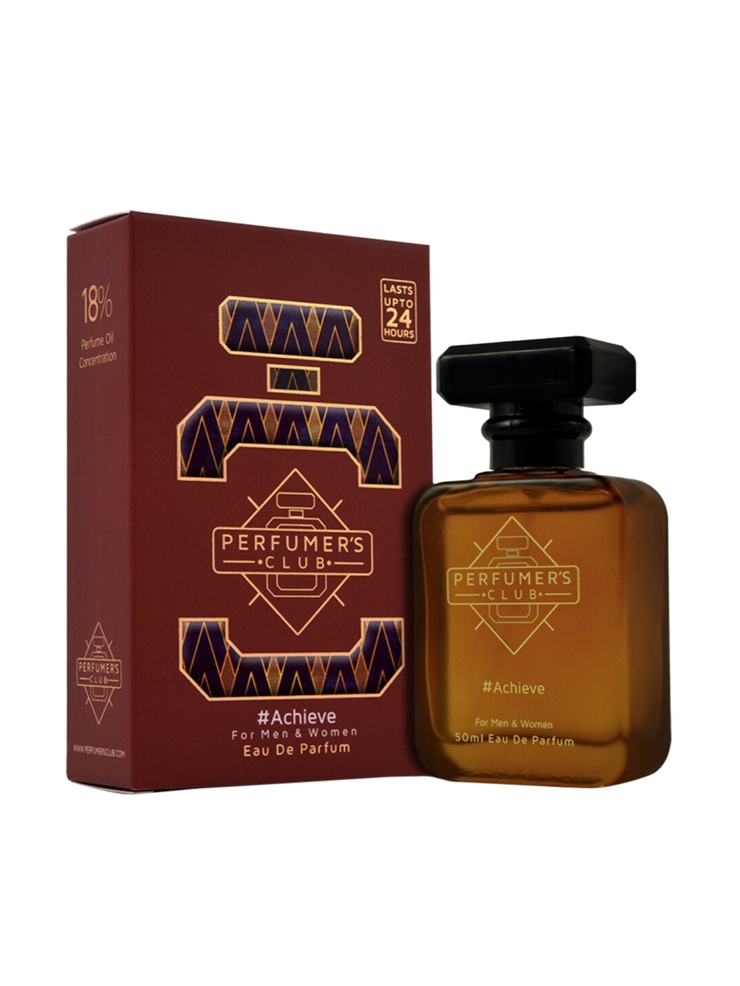 

PERFUMERS CLUB Achieve for Unisex Eau De Parfum, Brown