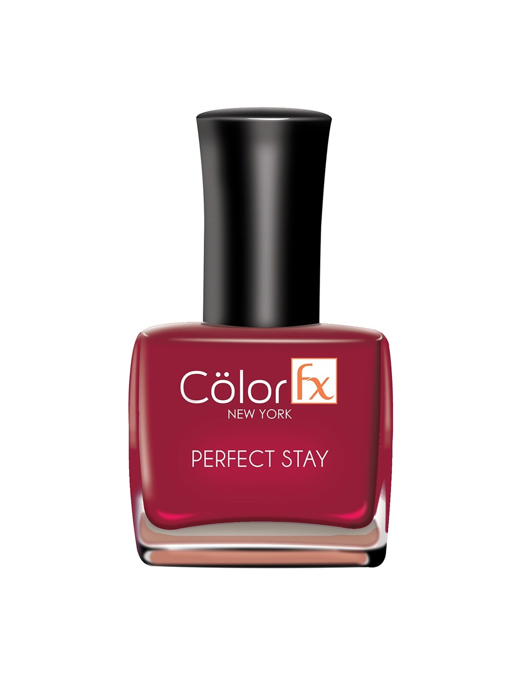 

Color Fx Perfect Stay Basic Collection Glossy Nail Enamel Shade 123 - 9 ml, Red