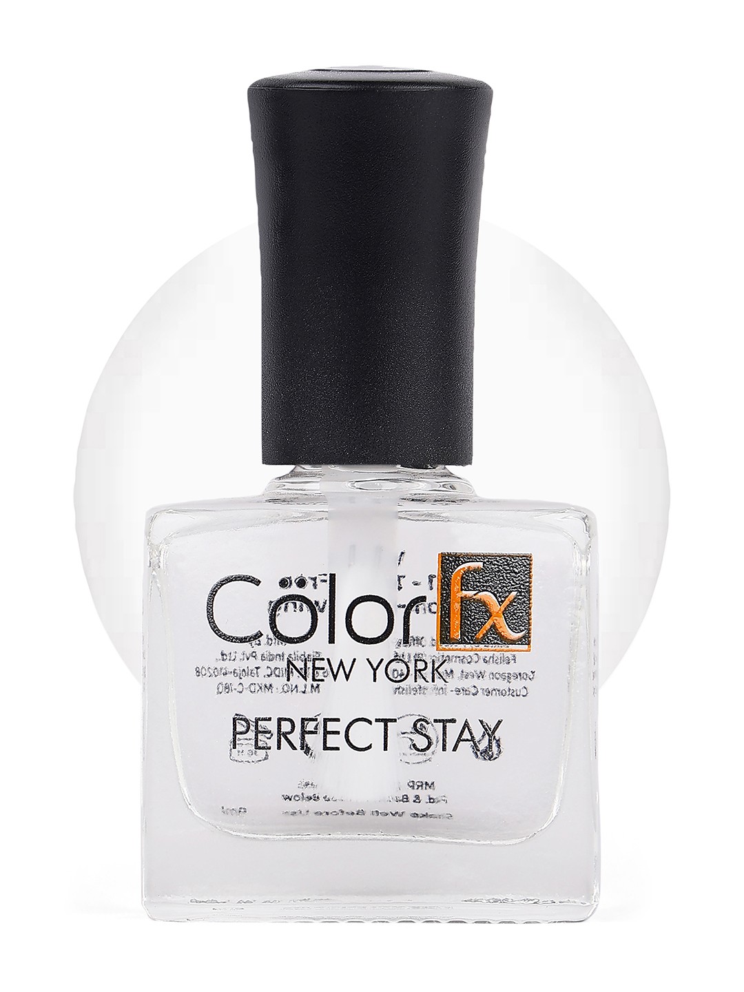 

Color Fx Perfect Stay Top Coat Glossy Nail Enamel Shade 151, Transparent