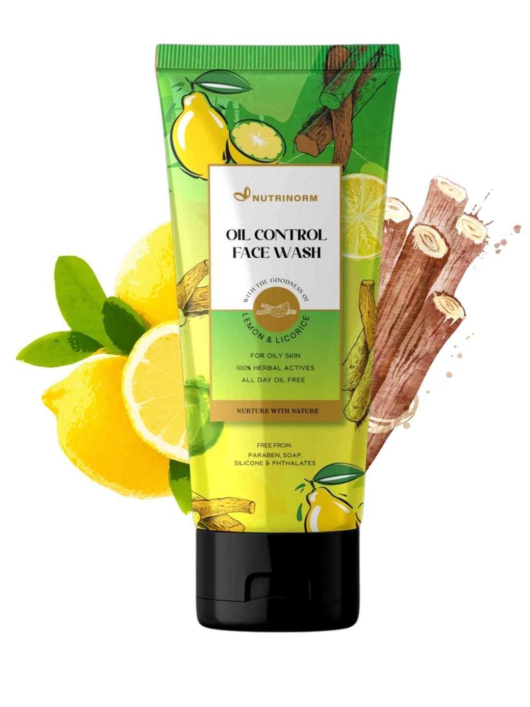 

Nutrinorm Wellness Unisex Oil Control Face Wash 100 ml, Green