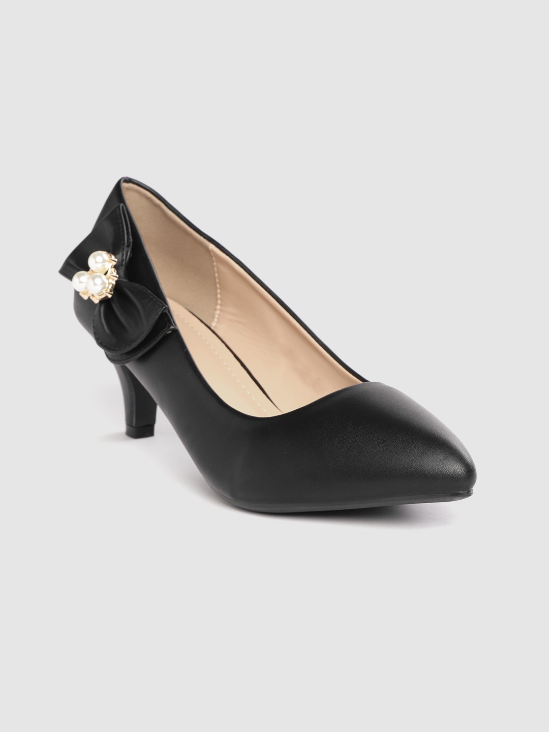

Lavie Women Black Solid Pumps