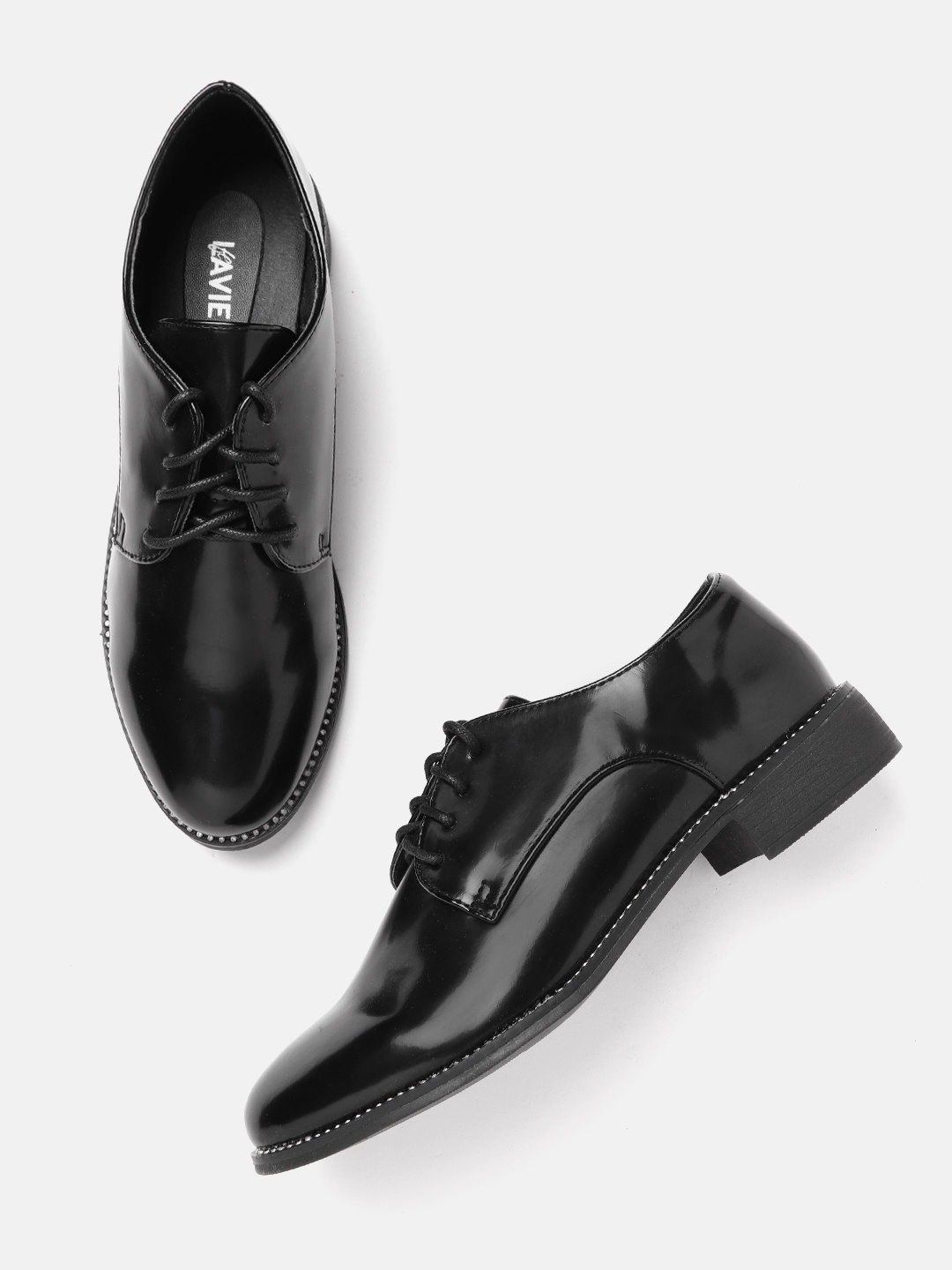 

Lavie Women Black Solid Derbys