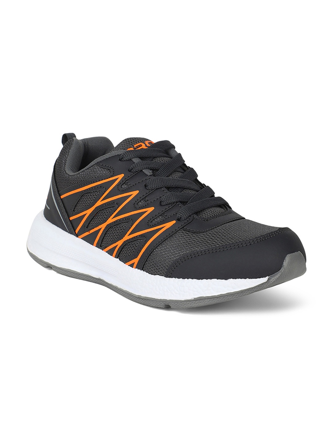 

Khadims Men Grey & Orange Training or Gym Shoes