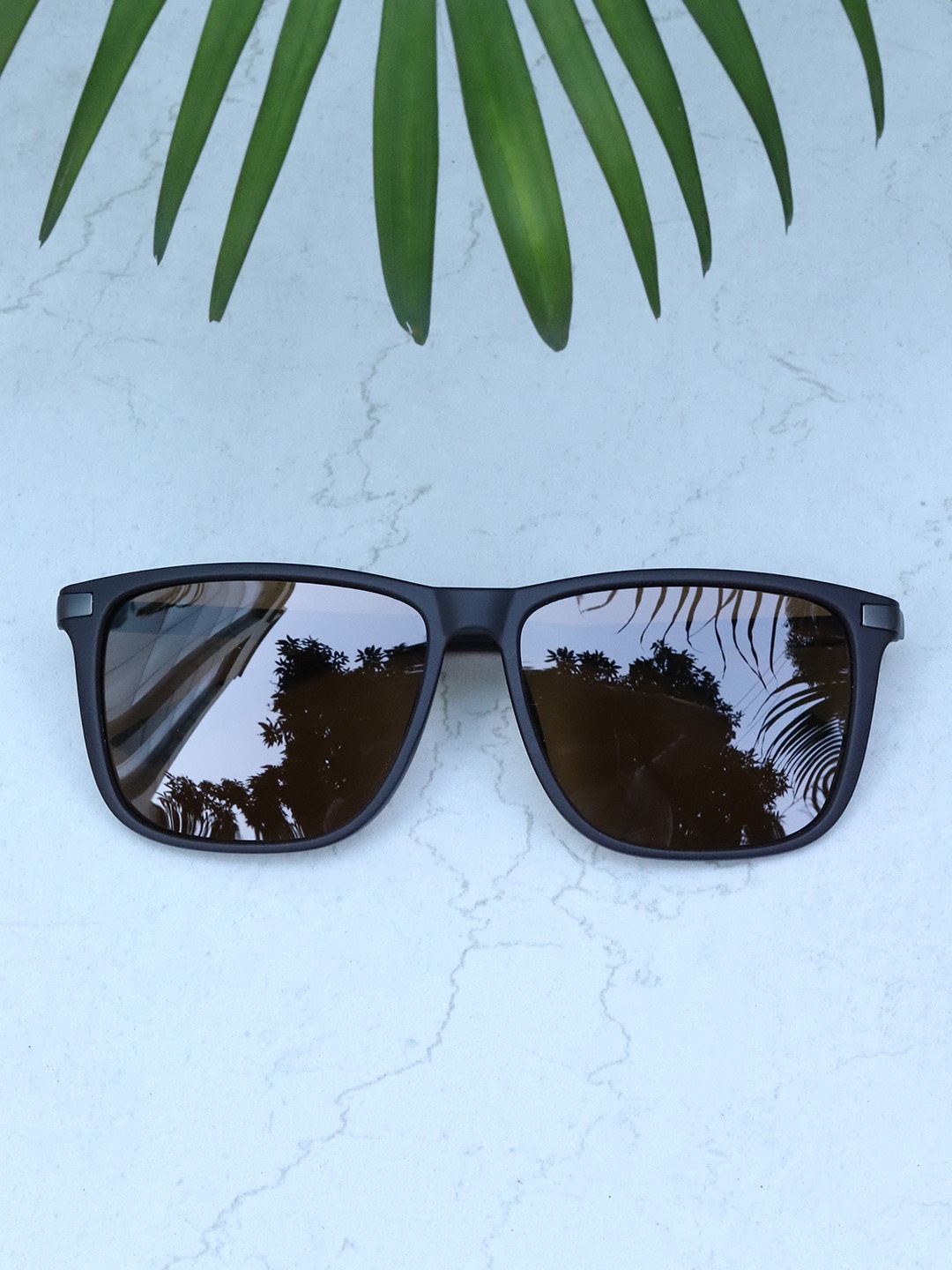 

Carlton London Men Polarised Wayfarer Sunglasses 3821-C3, Brown