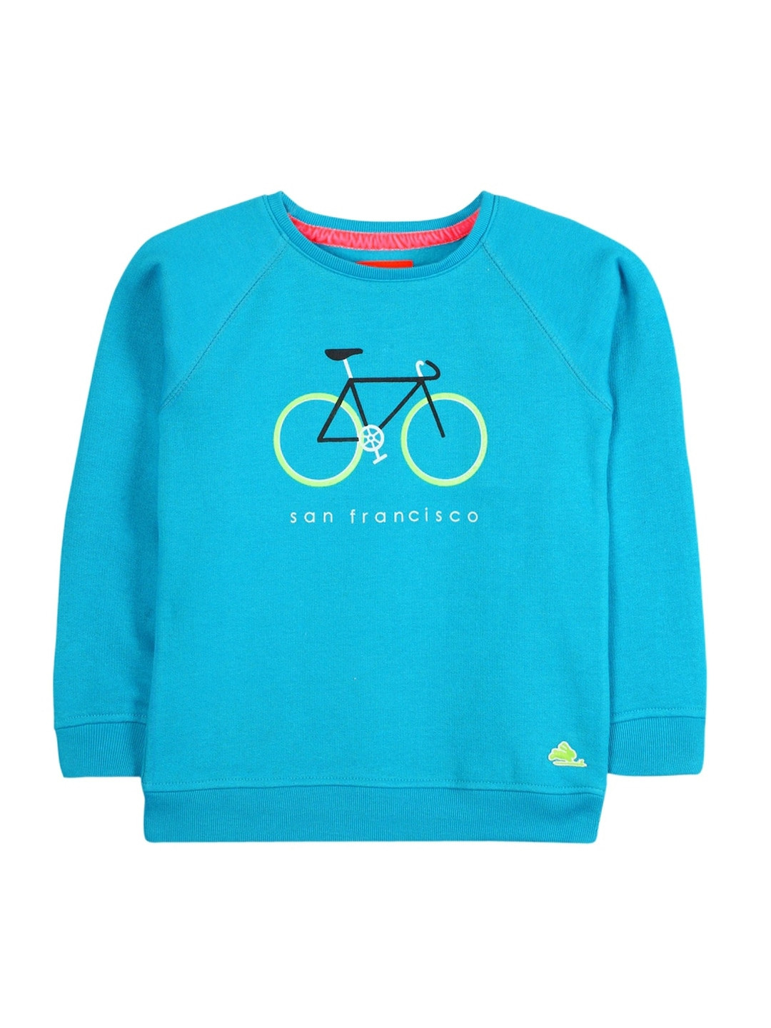 

Cherry Crumble Kids Blue Printed Sweatshirt