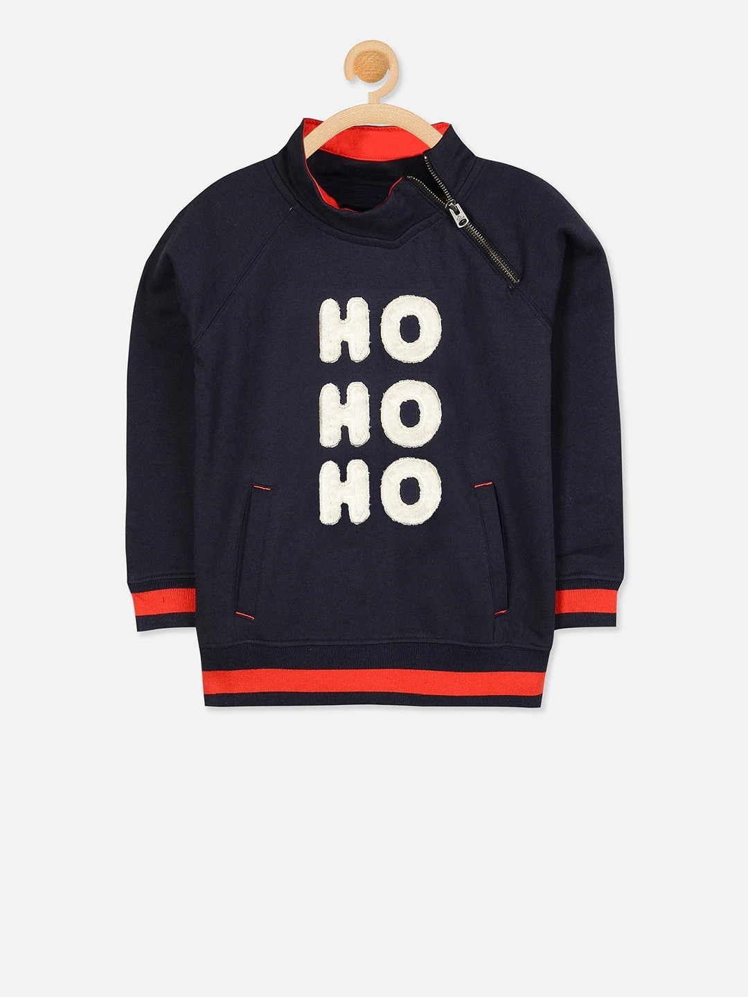 

Cherry Crumble Unisex Kids Blue Printed Sweatshirt