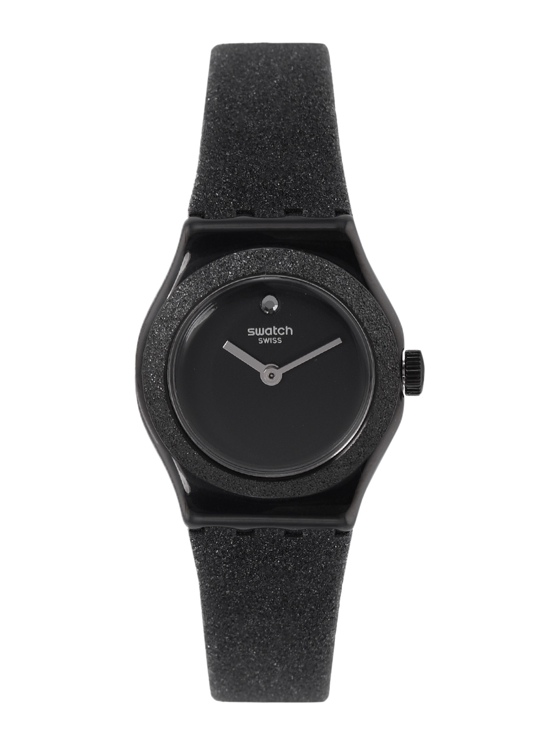 

Swatch Women Black Lost Moon Swiss Water Resistant Analogue Watch YSB101