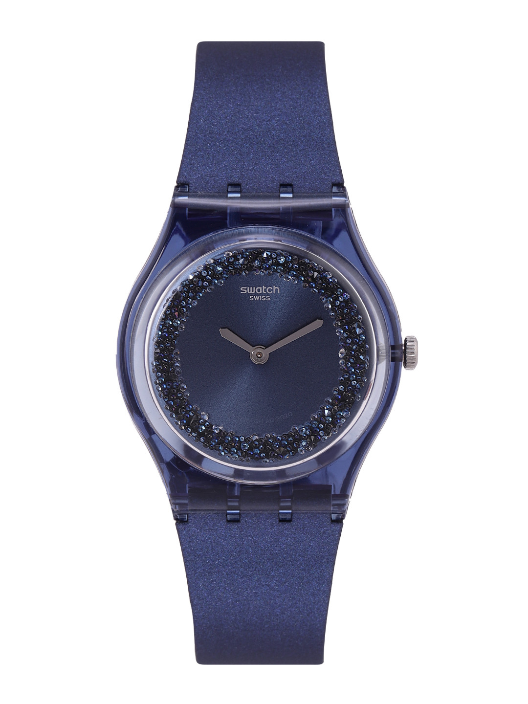 

Swatch Women Navy Sideral Swiss Water Resistant Analogue Watch GN269, Navy blue