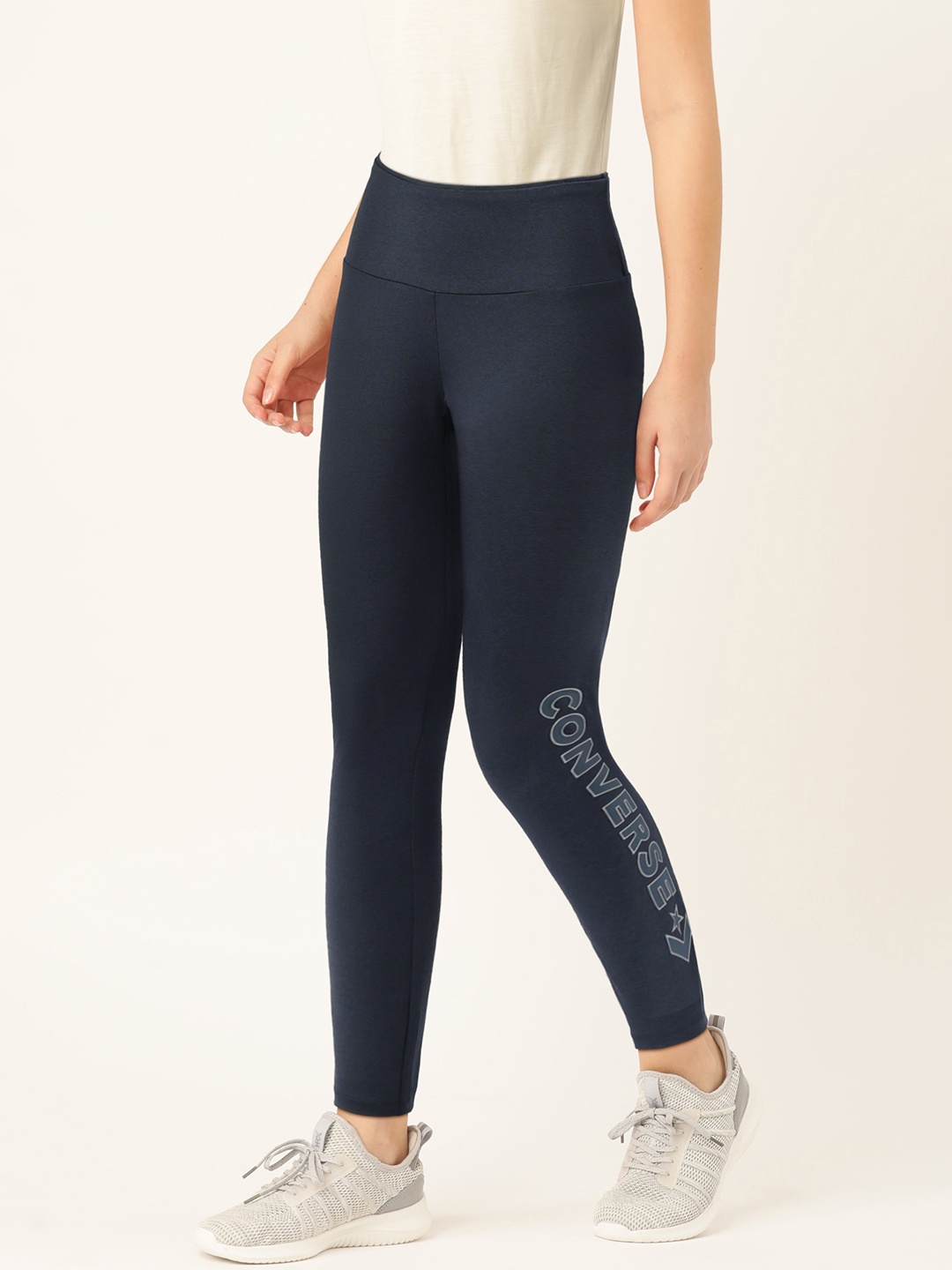 

Converse Women Navy Blue Printed Tights