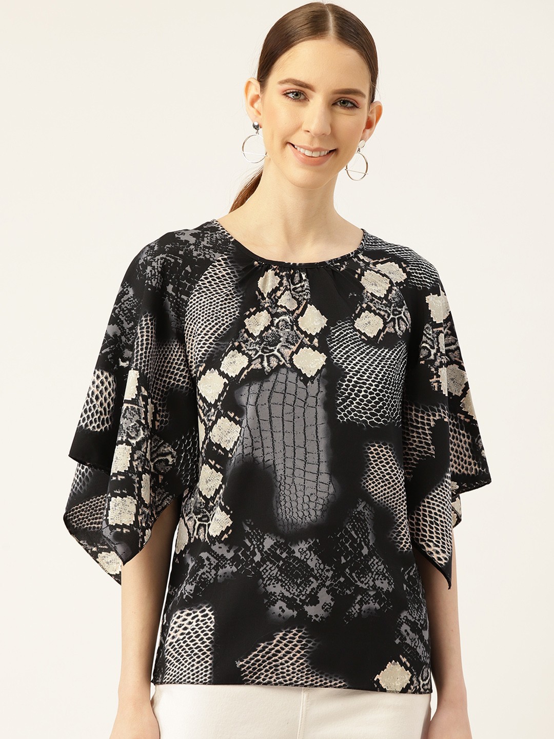 

Off Label Women Black Printed Top