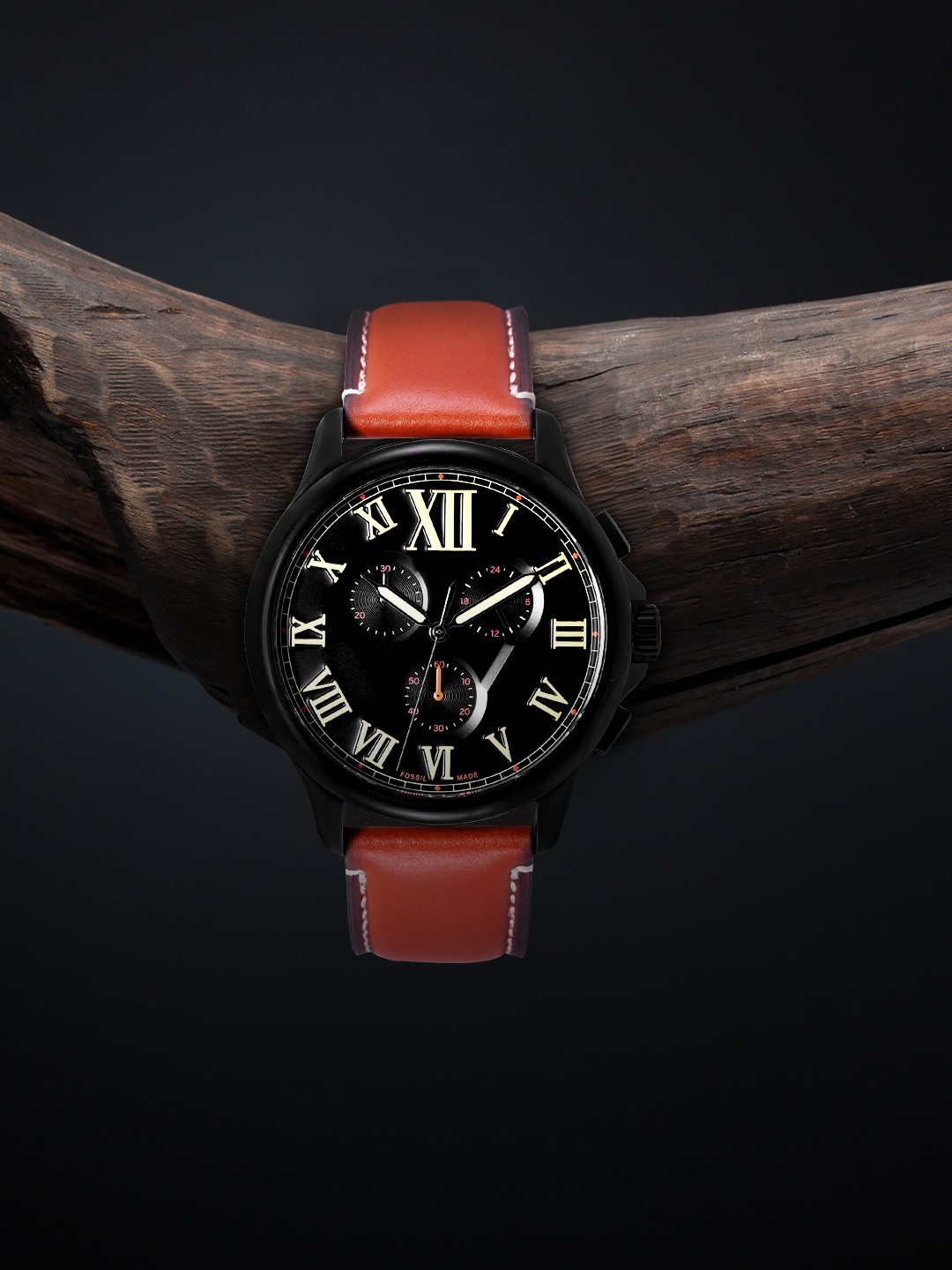 

Fossil Men Black Monty Analogue Watch FS5639
