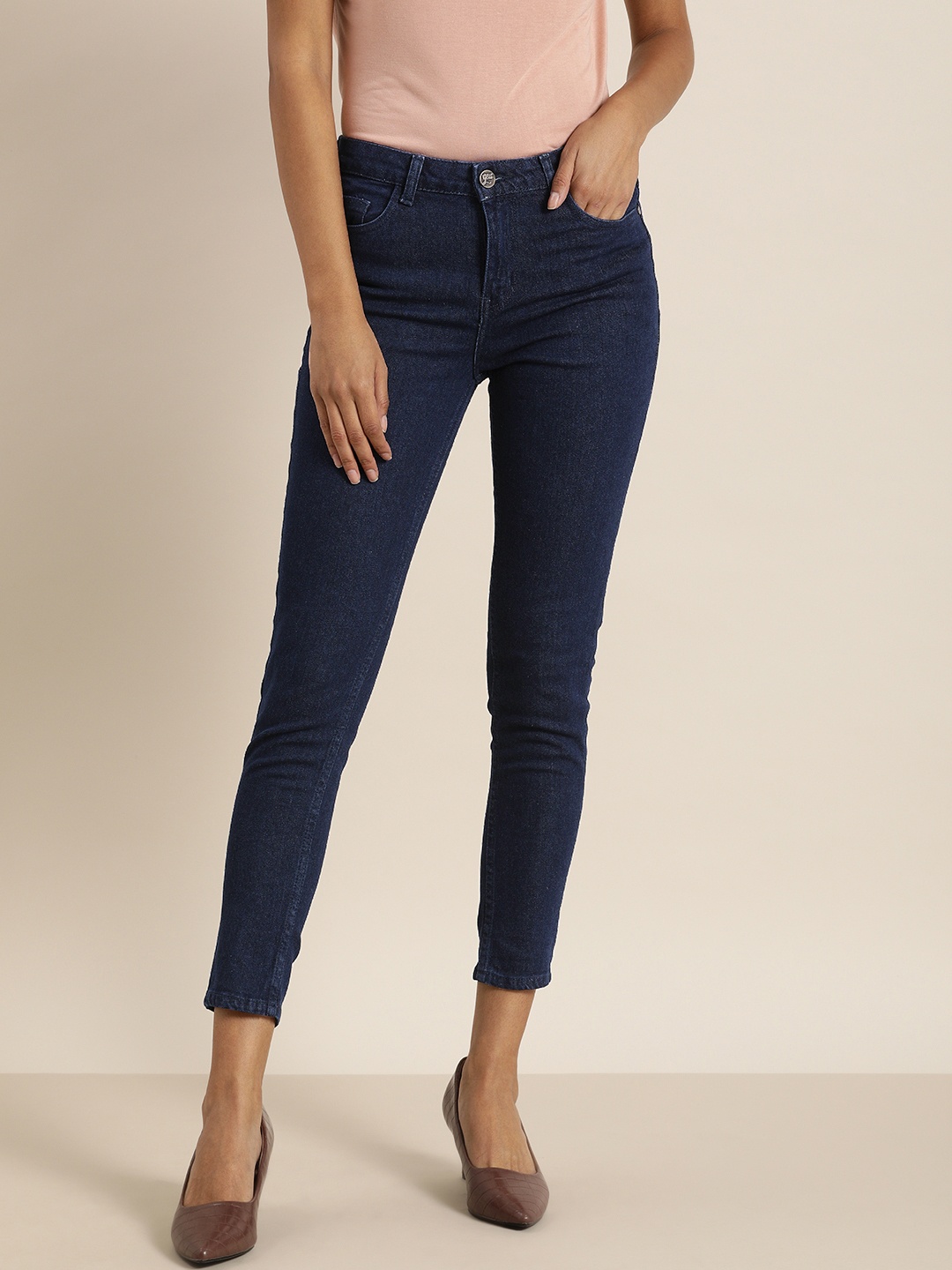 

all about you Women Blue Skinny Fit Mid-Rise Clean Look Stretchable Jeans