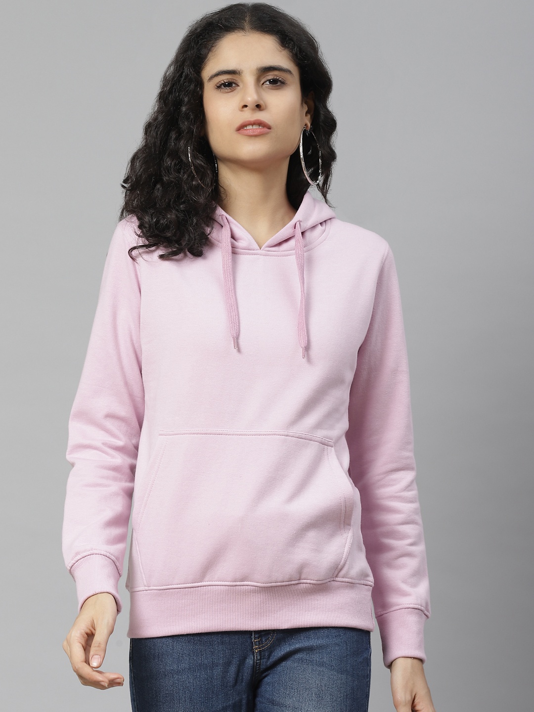 

BREIL BY FORT COLLINS Women Purple Solid Hooded Sweatshirt