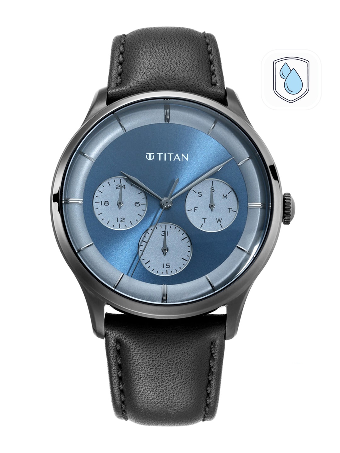 

Titan Men Blue Analogue Watch