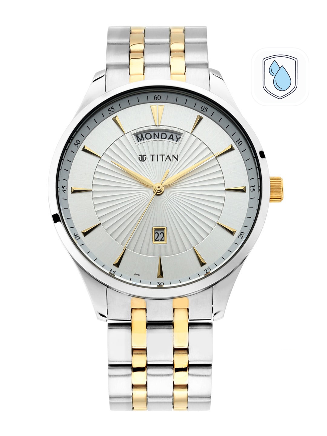 

Titan Men Silver-Toned Analogue Watch