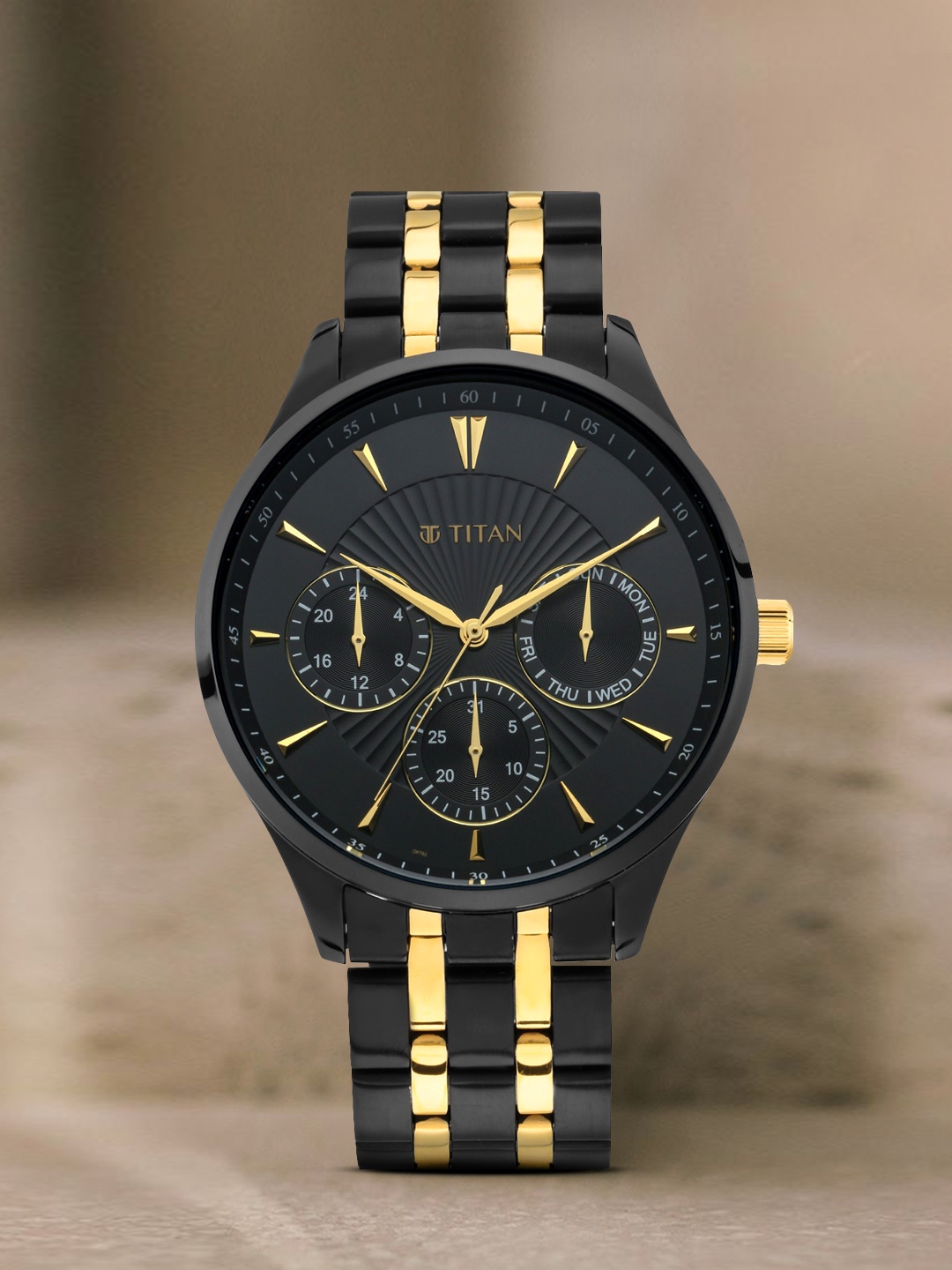 

Titan Men Black Analogue Watch