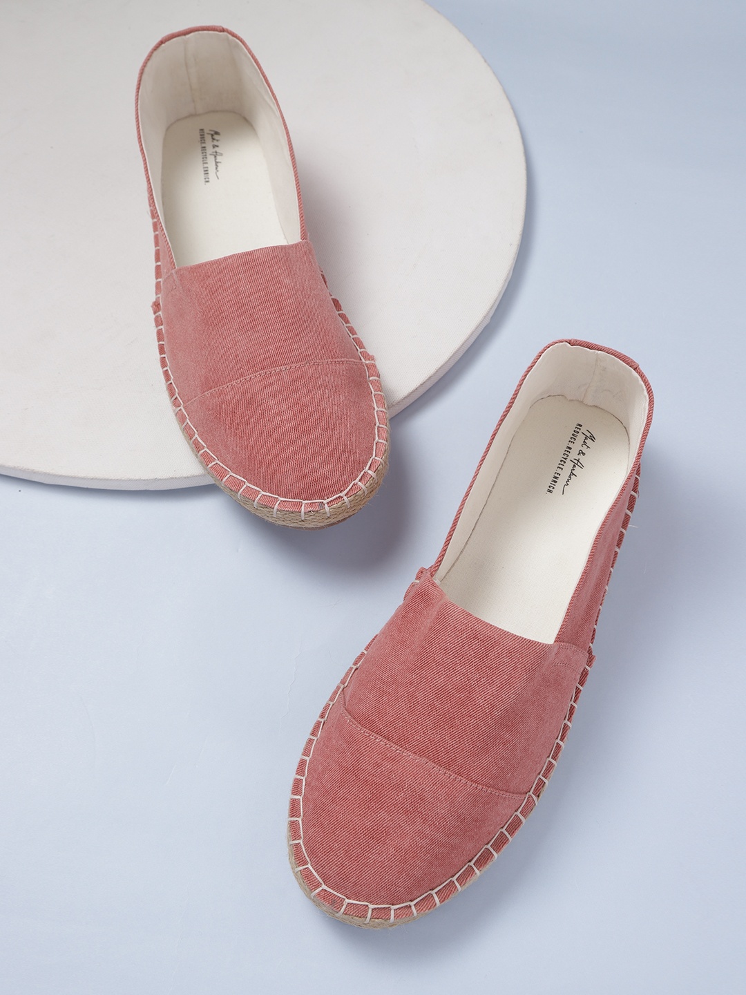 

Mast & Harbour Women Pink Solid Espadrilles