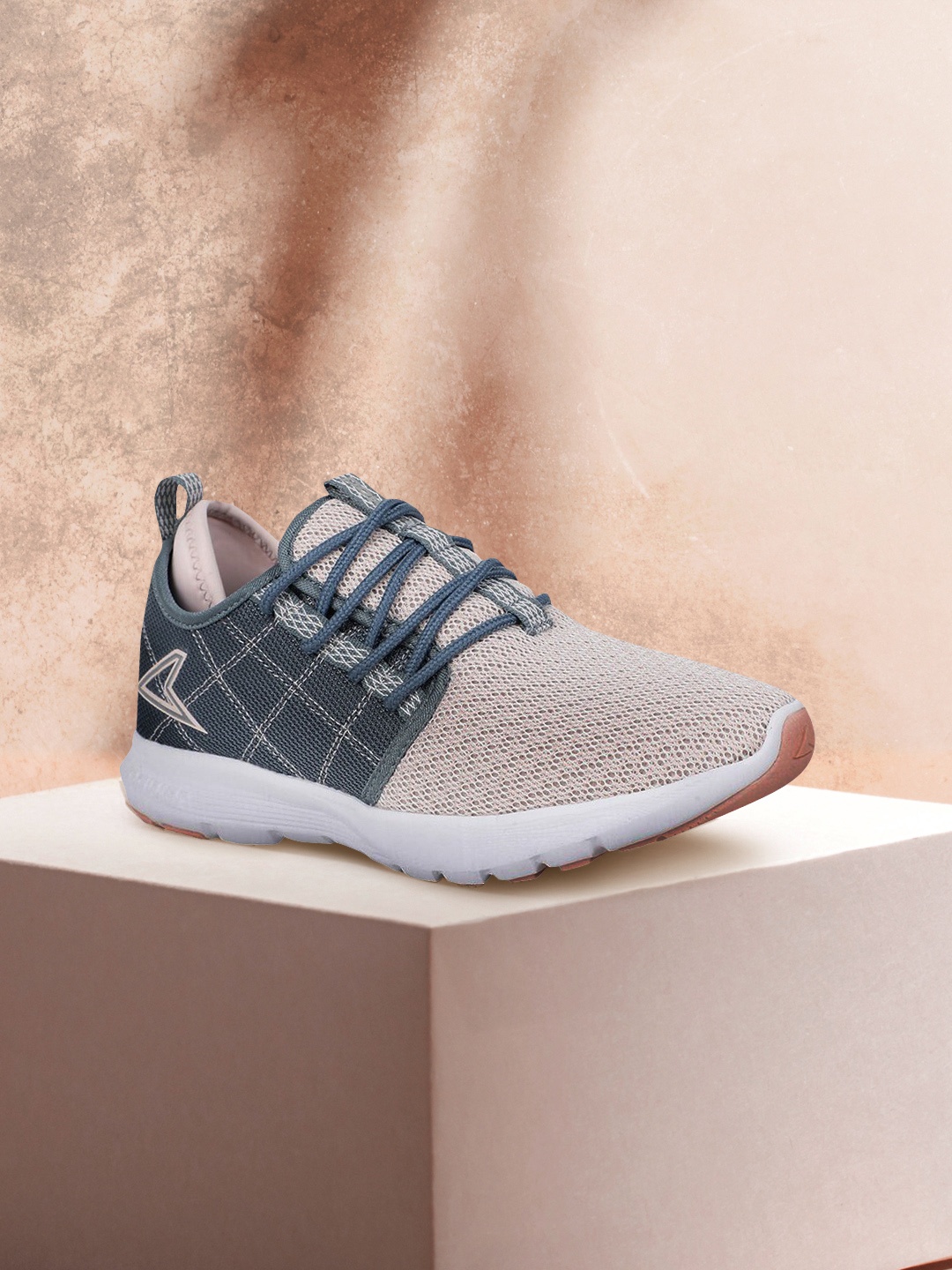 

Power Women Grey & Beige Mesh Running Shoes