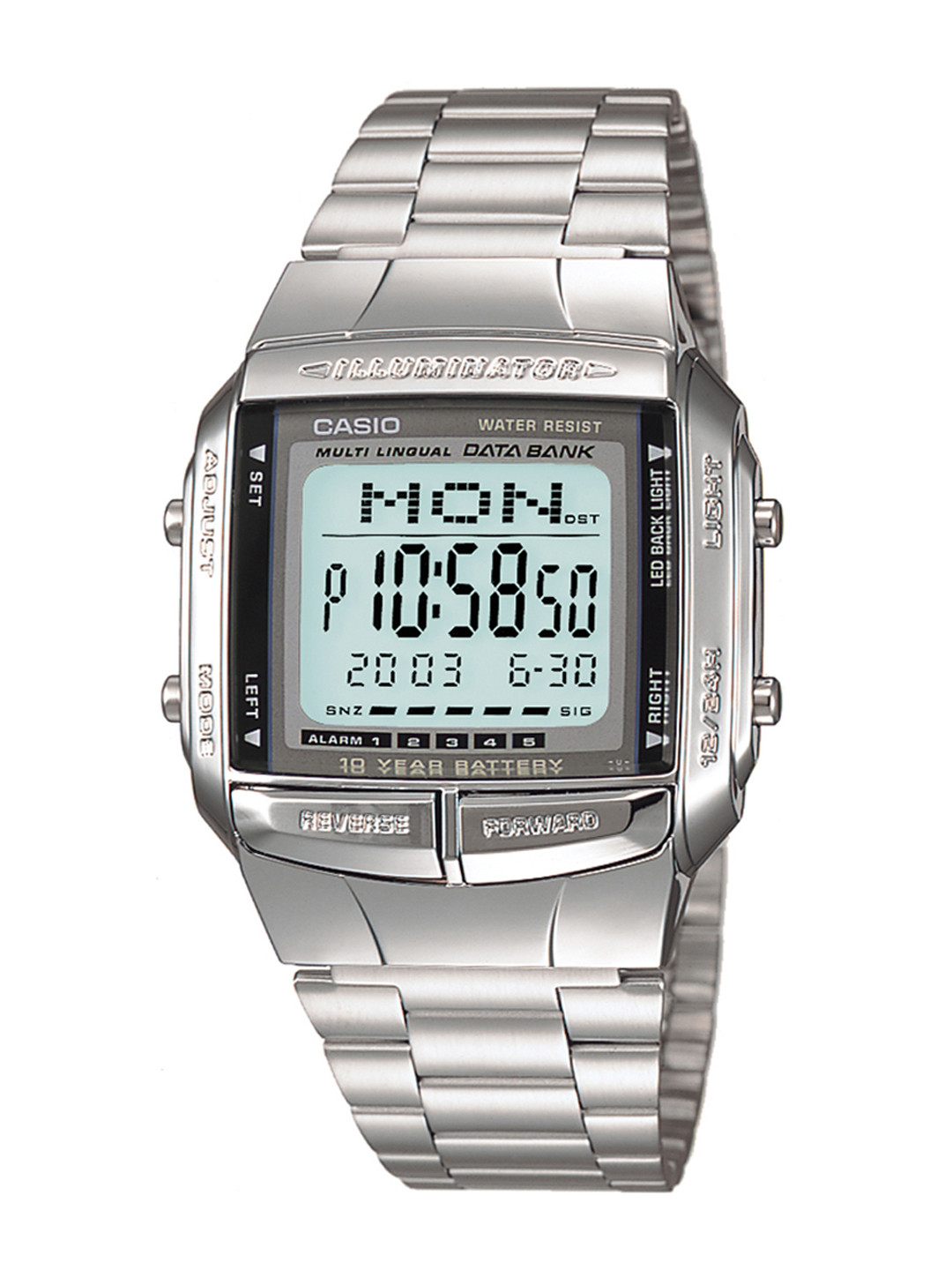 

CASIO Vintage DB-360-1ASDF Analog-Digital Dial Silver Stainless Steel Band Db27