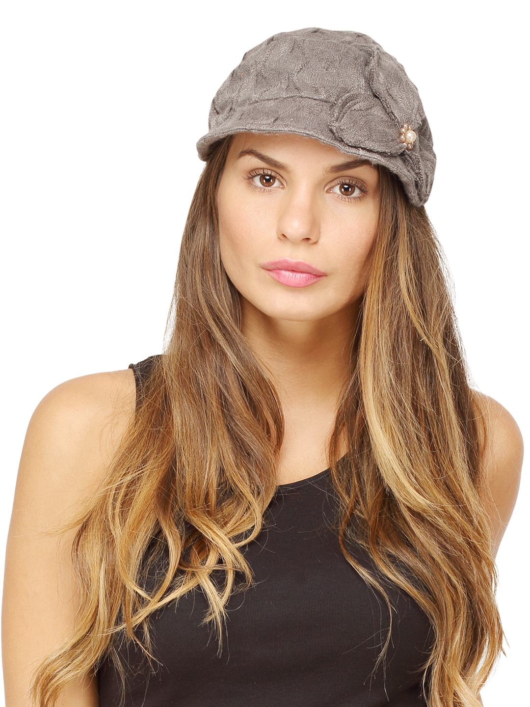 

FabSeasons Taupe Flat Cap