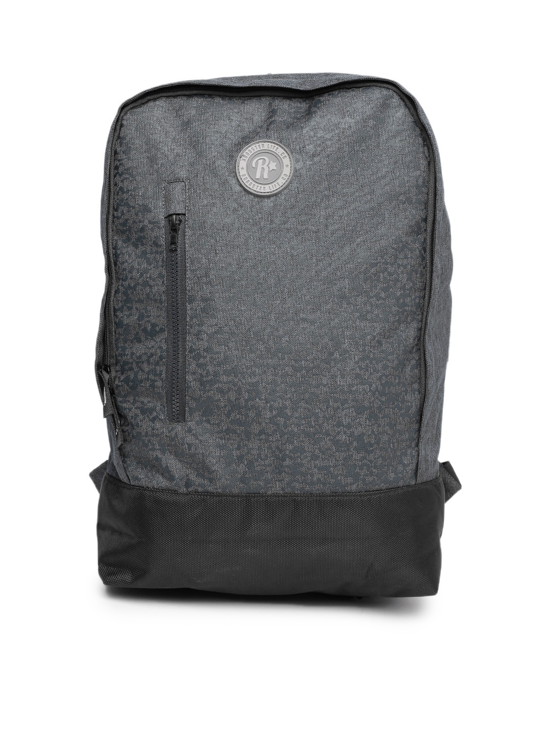 

Roadster Unisex Charcoal Grey Printed Backpack