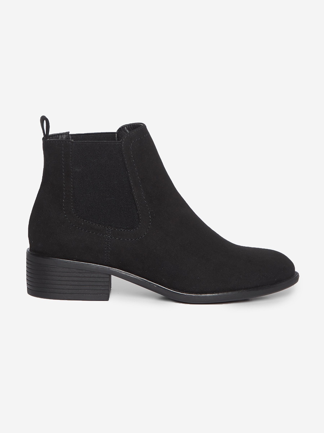 

DOROTHY PERKINS Women Black Solid Mid-Top Flat Boots