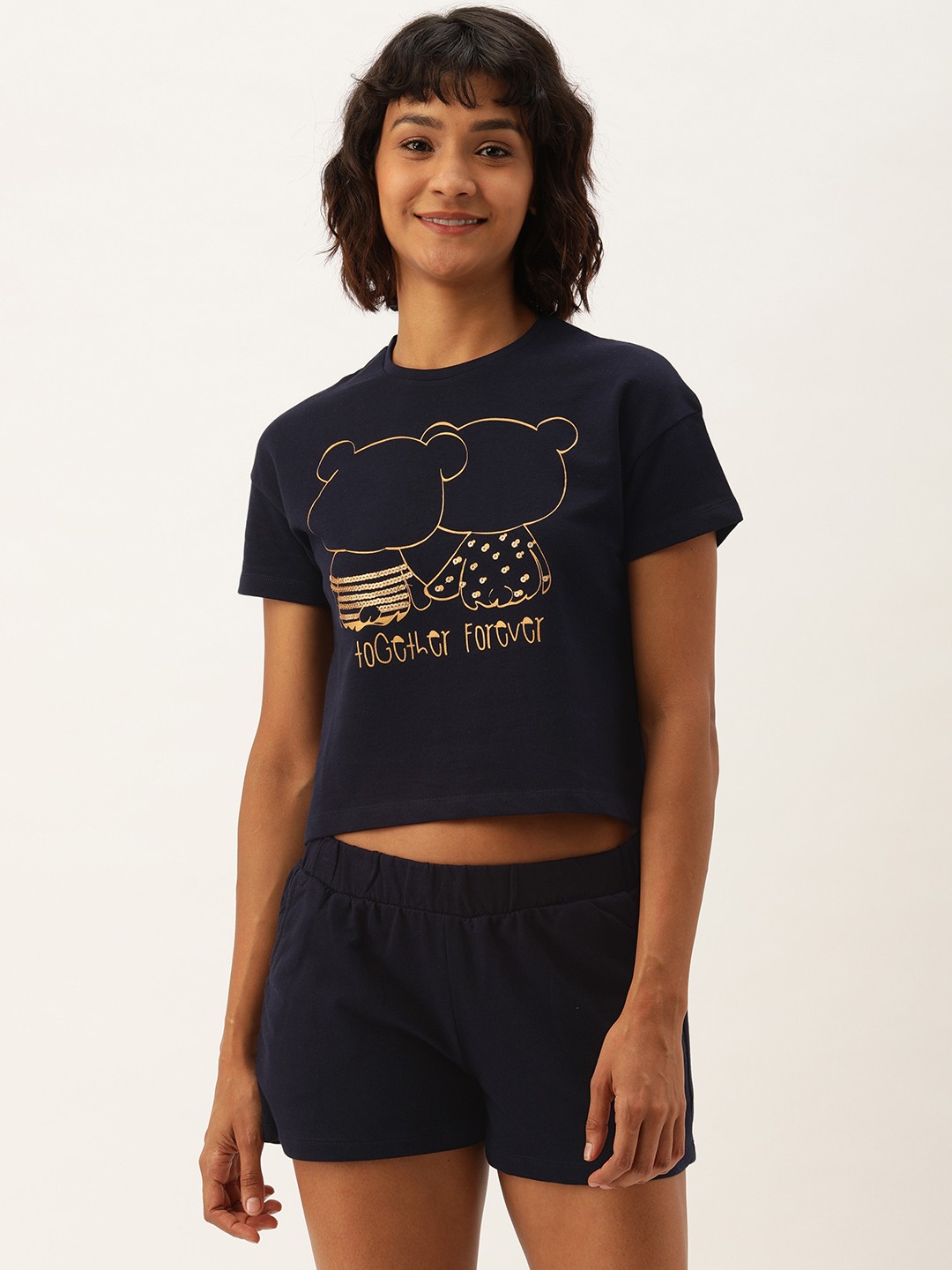 

Slumber Jill Women Blue Printd Night suit