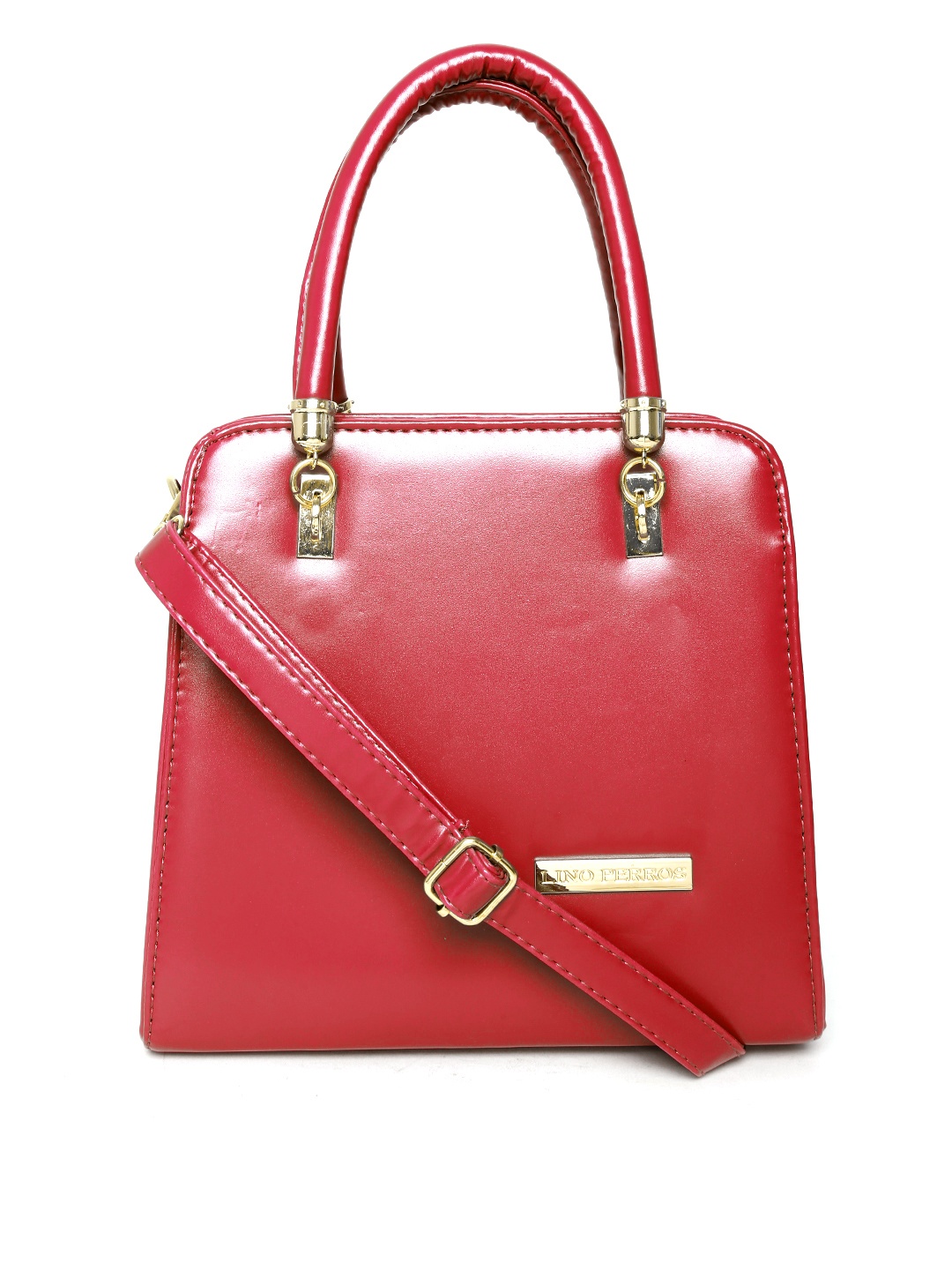 

Lino Perros Red Handbag with Sling Strap