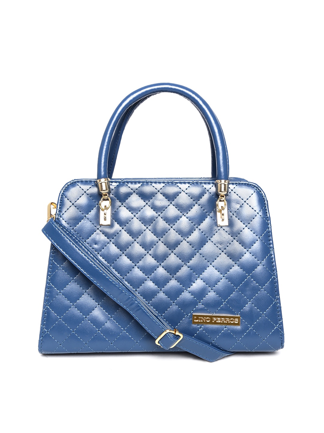 

Lino Perros Blue Quilted Handbag