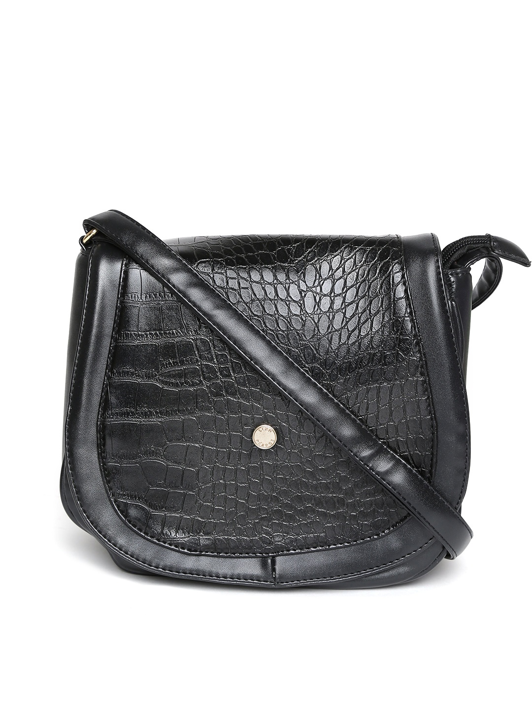 

Lino Perros Black Textured Sling Bag