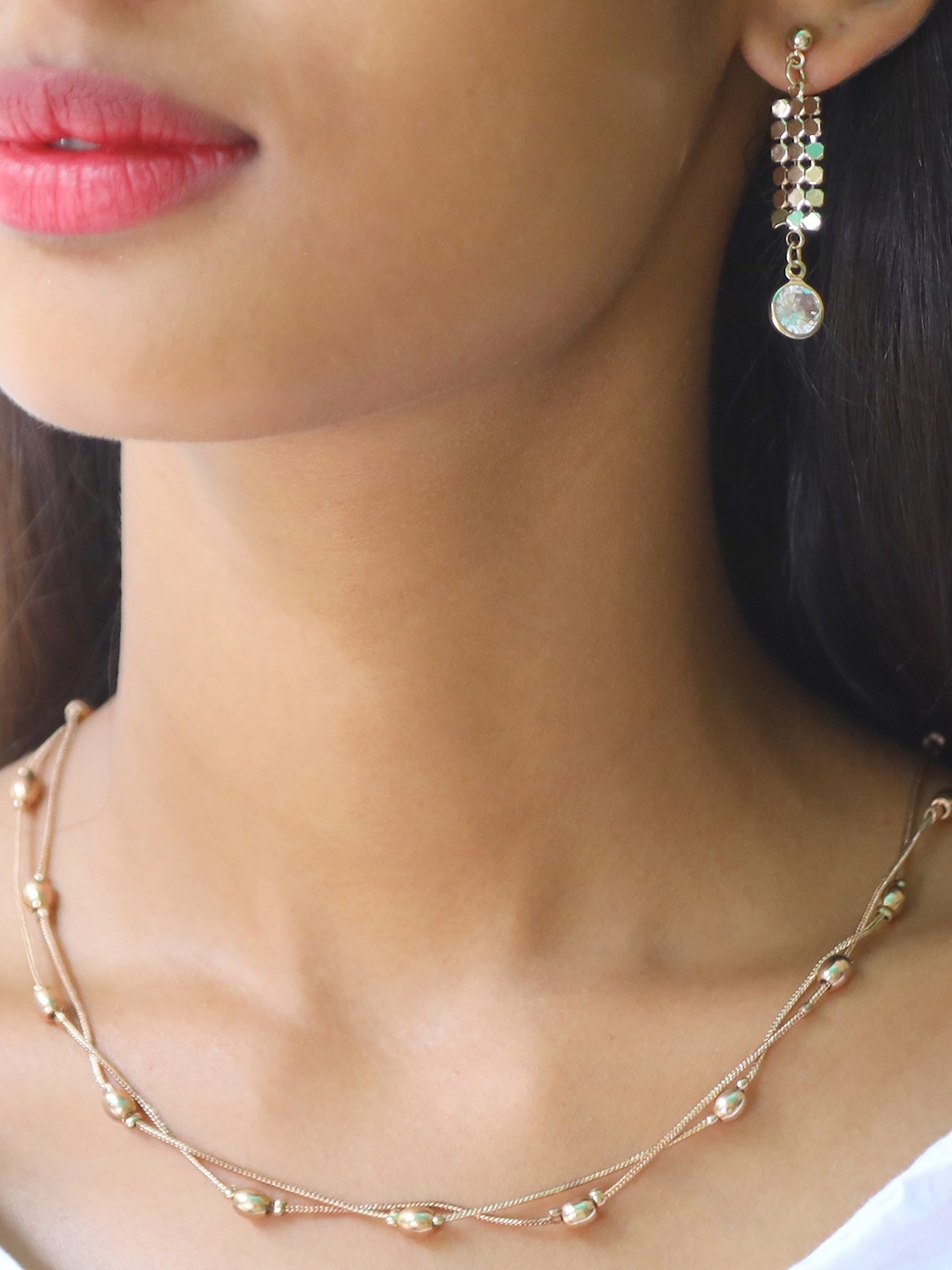 

Ayesha Gold-Toned Contemporary Jewellery Set