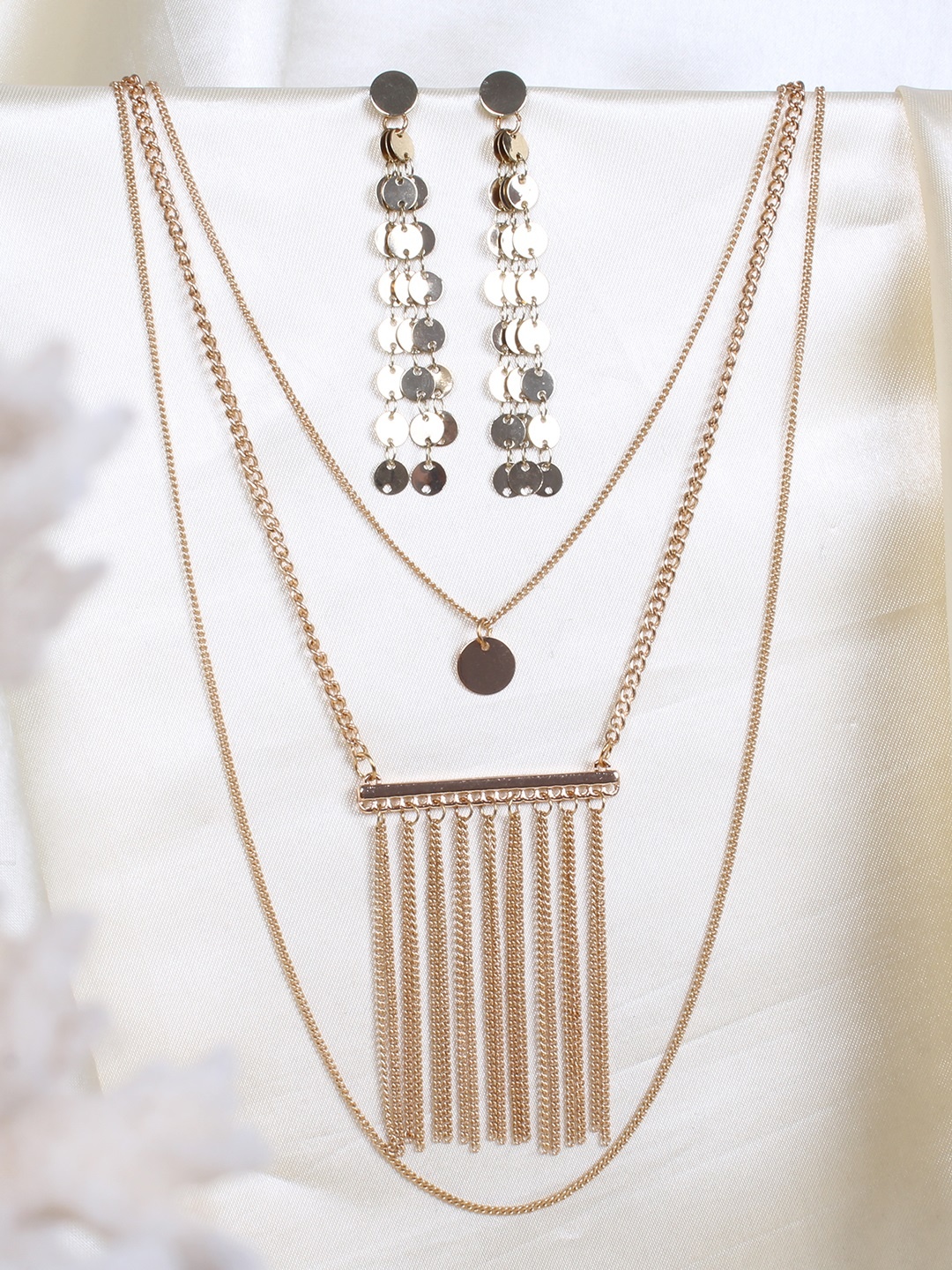 

Ayesha Gold-Toned Contemporary Layered Jewellery Set
