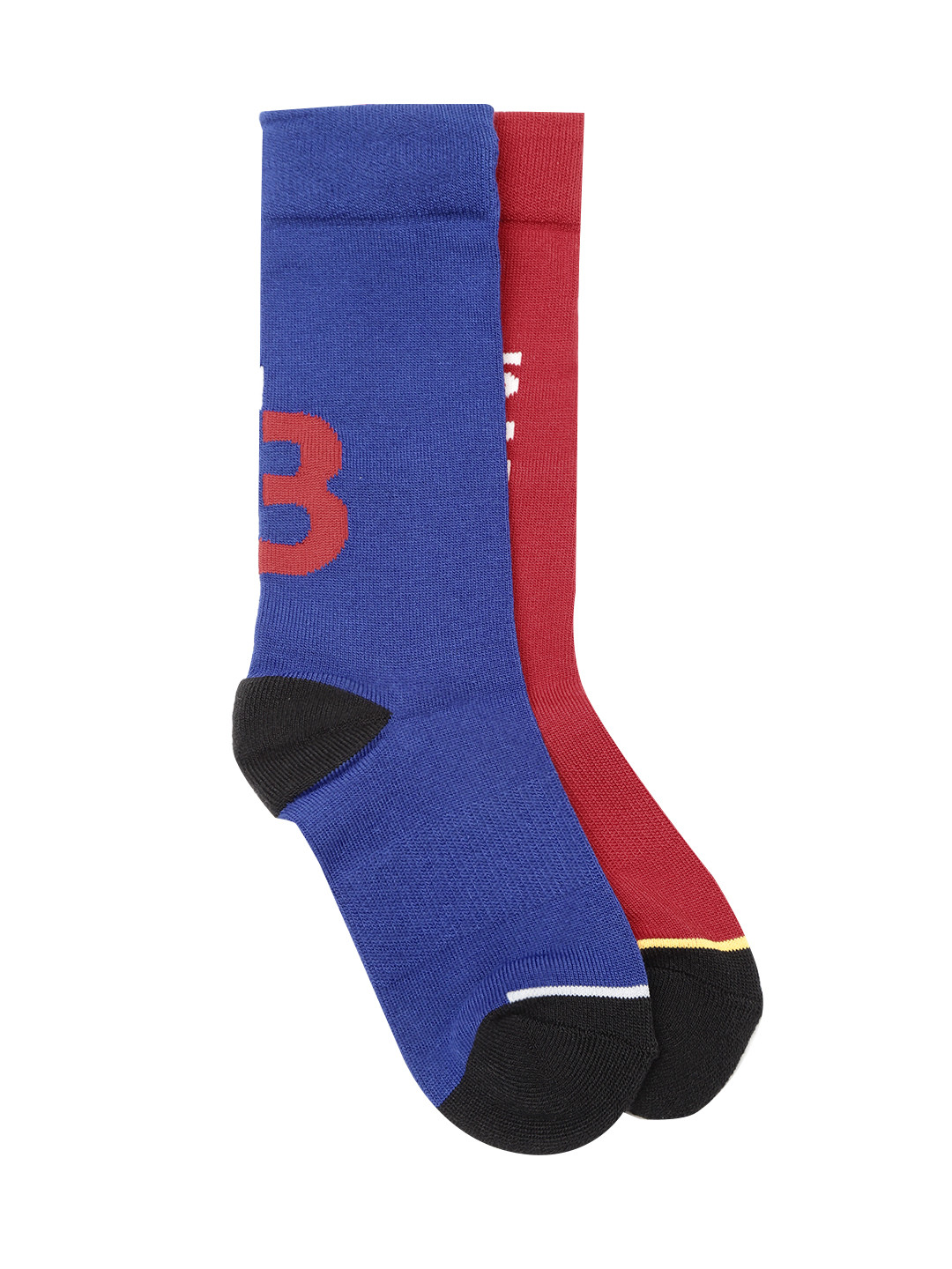 

Jordan Boys Pack of 2 Patterned JHB Legacy of Sport Calf-Length Socks, Red
