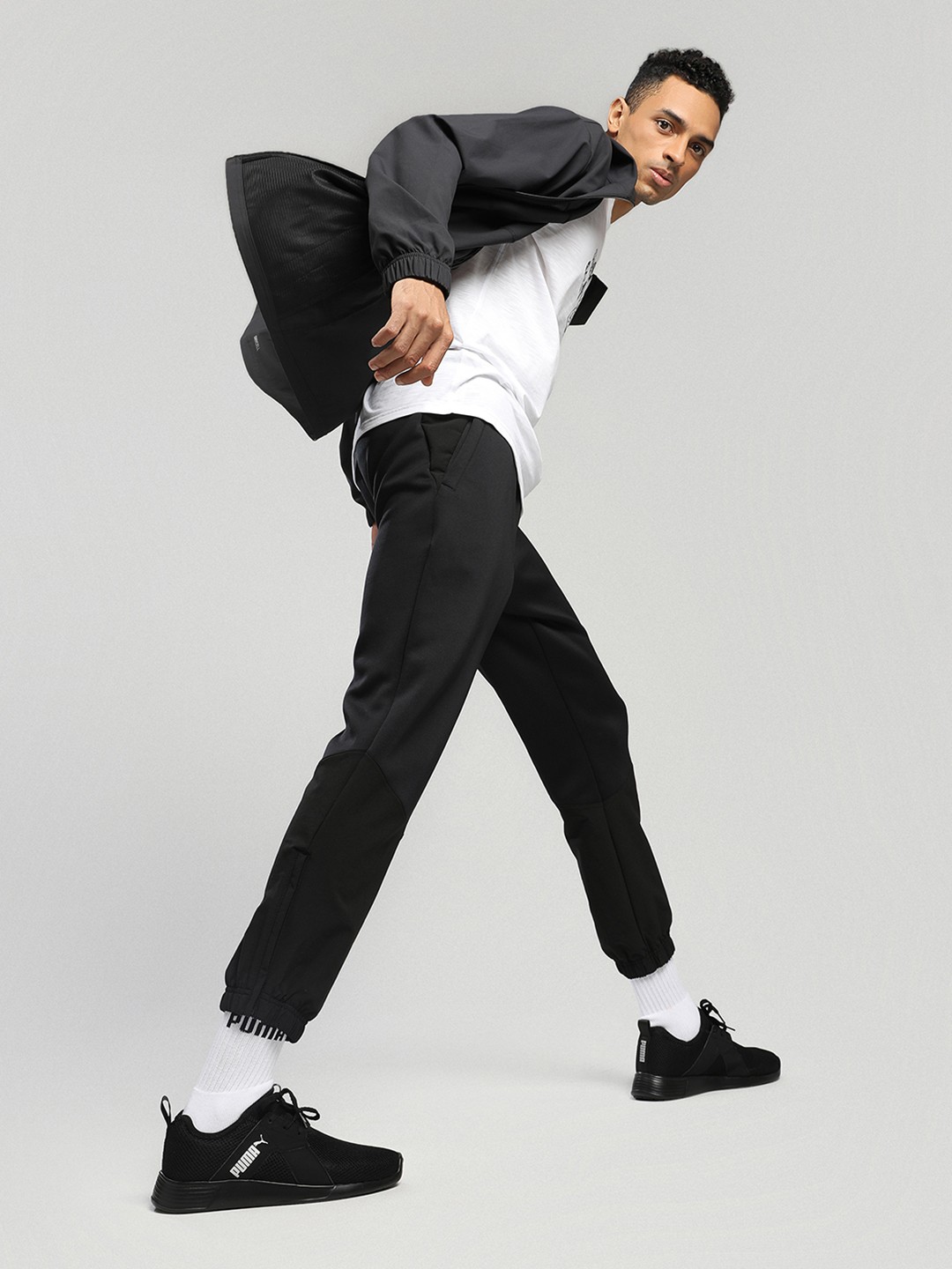 

Puma Men Black Textile Sneakers