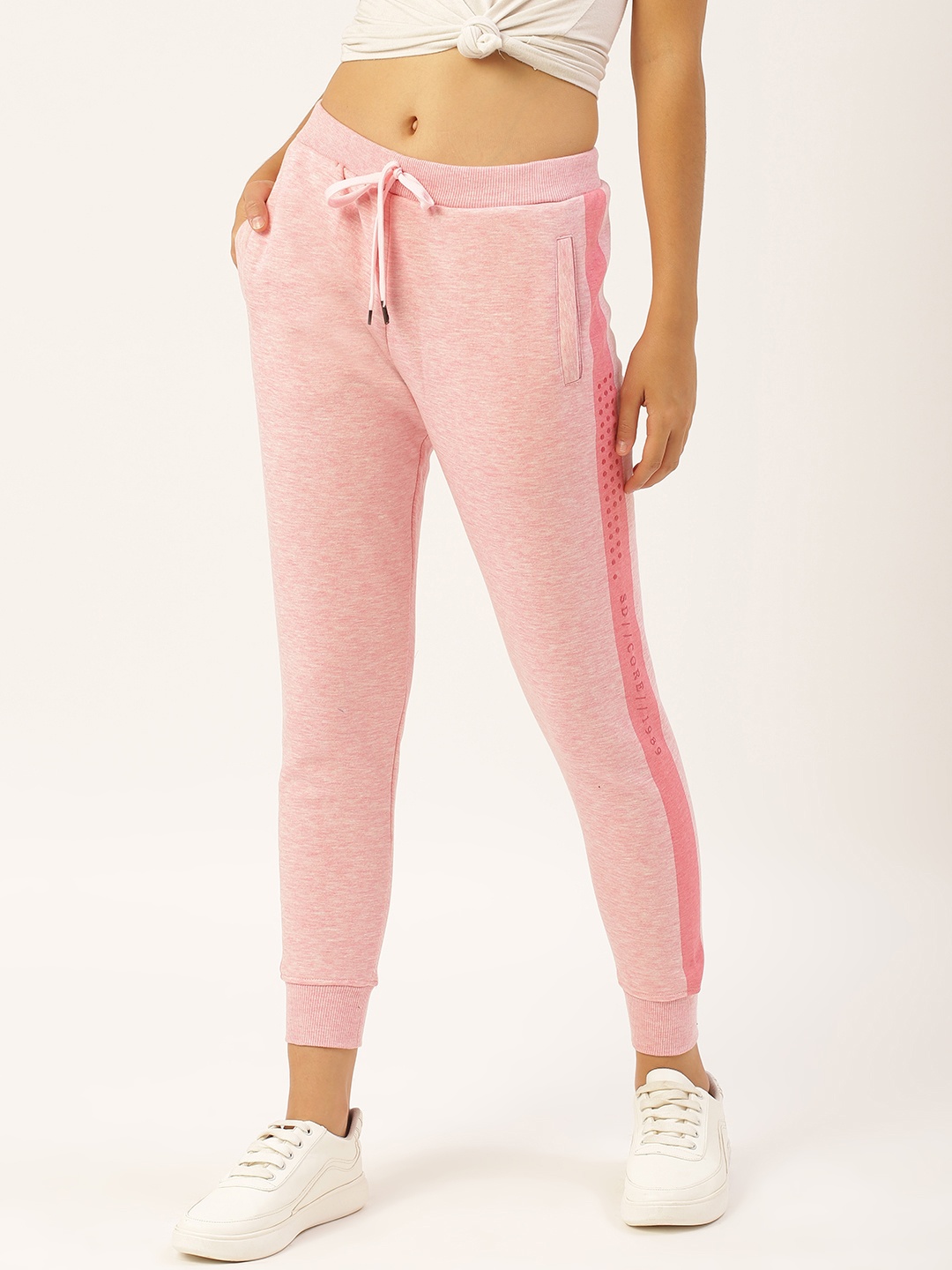 

Sweet Dreams Women Pink Solid Cropped Joggers