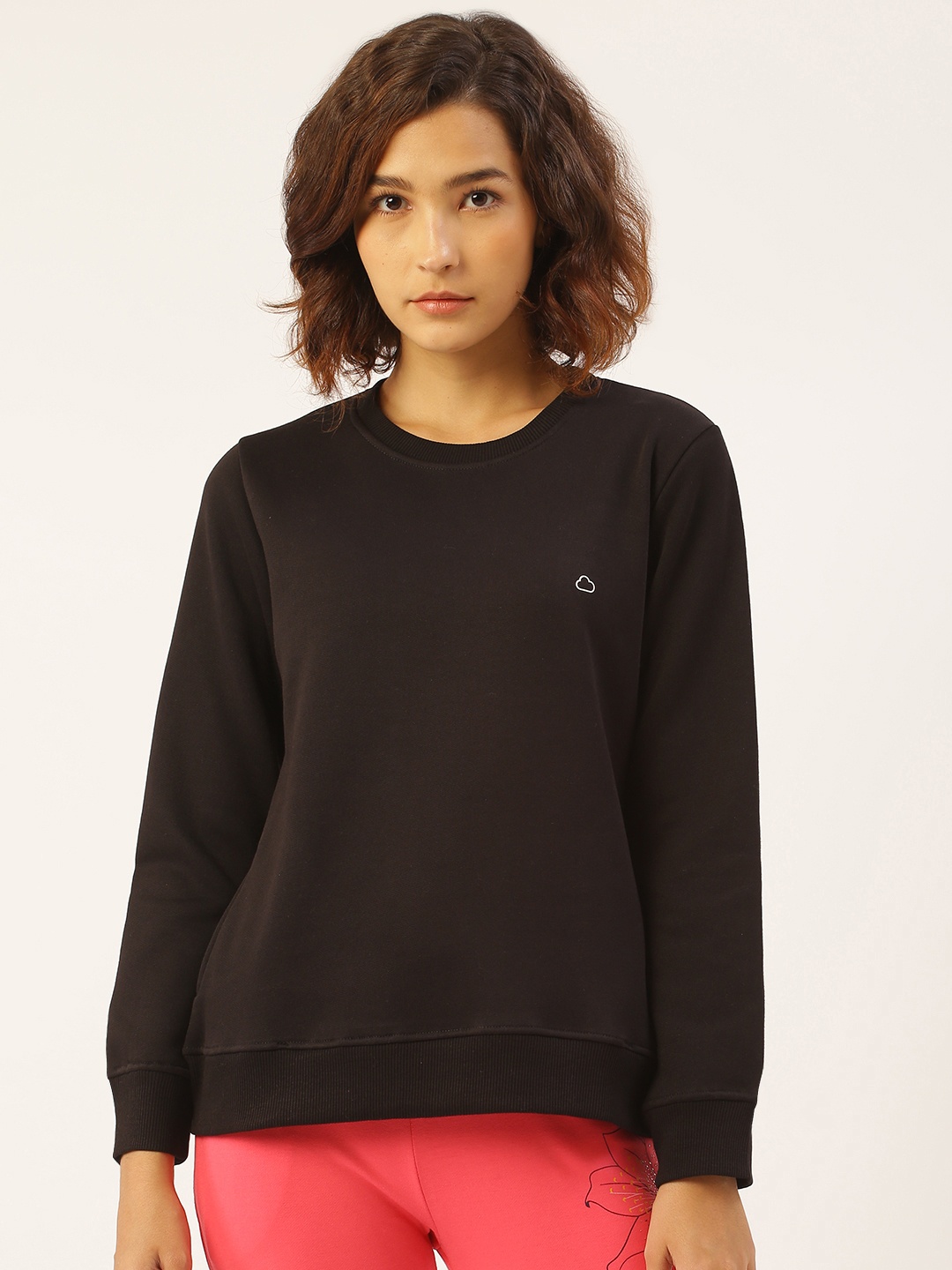 

Sweet Dreams Women Black Solid Sweatshirt