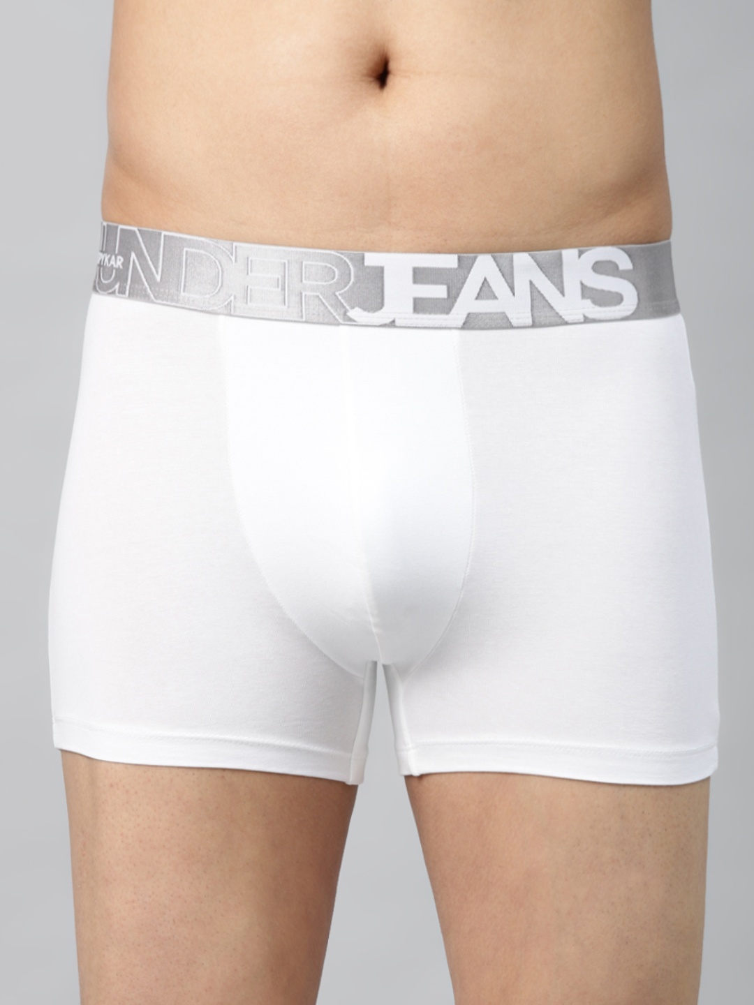 

UnderJeans by Spykar Men White Solid Trunks 8907966425101