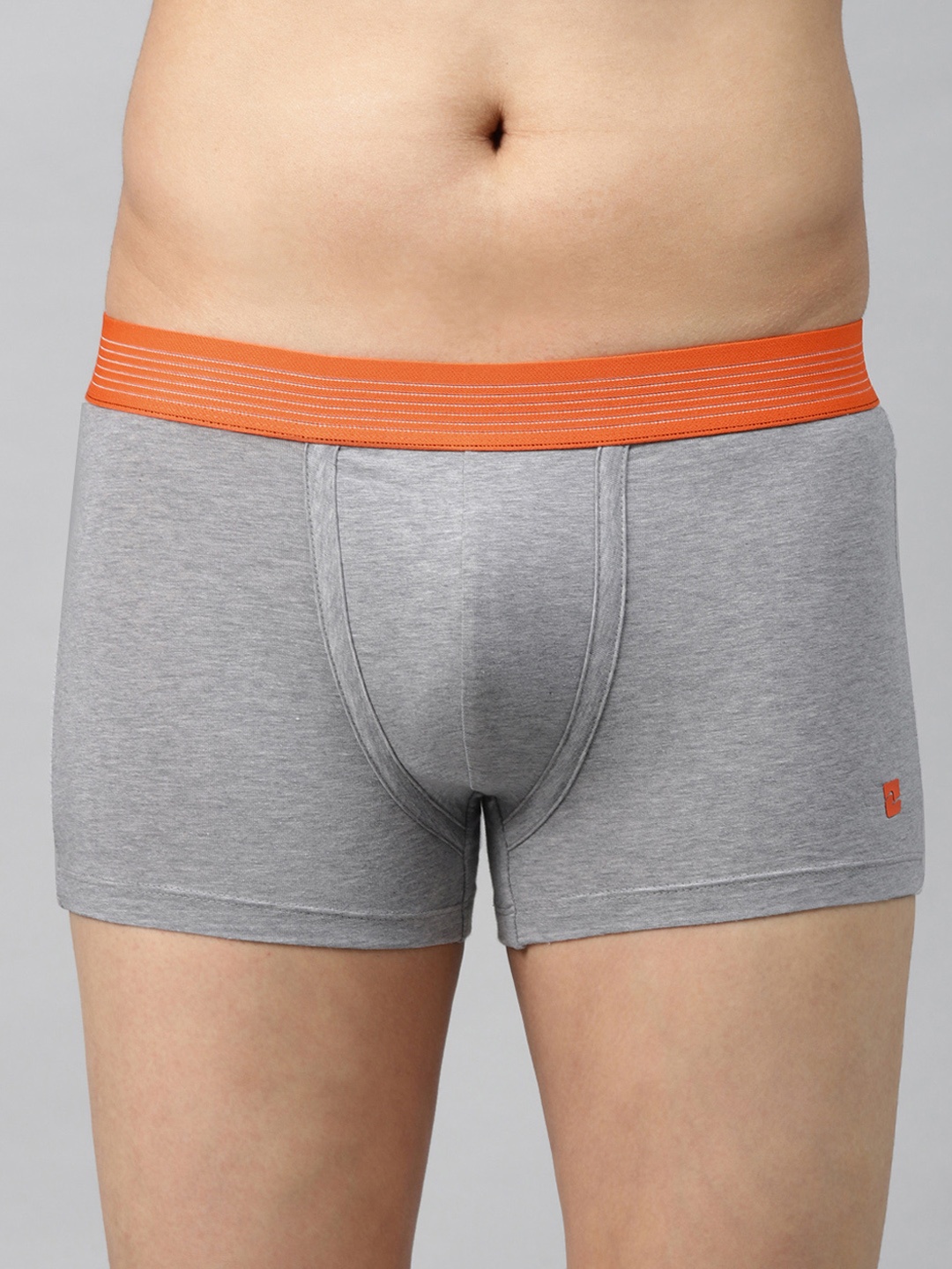

UnderJeans by Spykar Men Grey Melange Solid Trunks 8907966420601