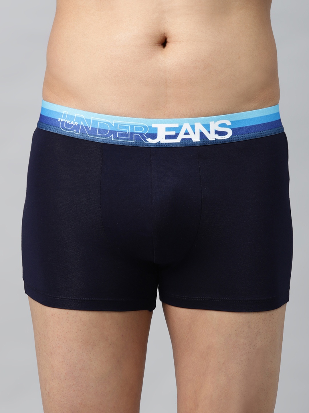 

UnderJeans by Spykar Navy Blue Solid Trunk 8907966424852