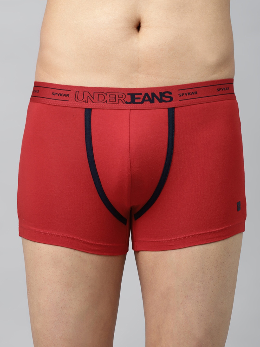 

UnderJeans by Spykar Men Red Solid Trunks 8907966425255