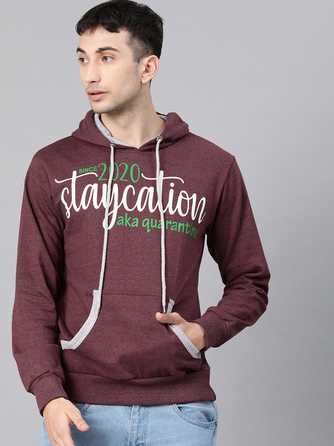 

zebu Men Maroon Printed Pullover Sweater