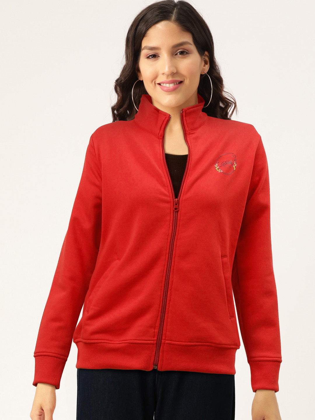 

Duke Women Red Solid Sweatshirt