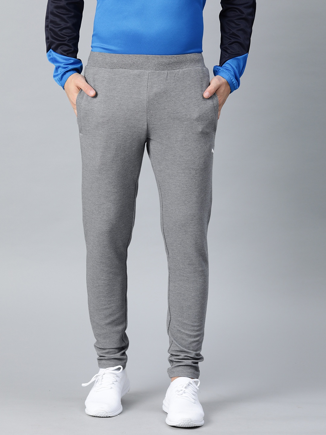 

Puma Men Grey Solid Straight Fit Track Pant