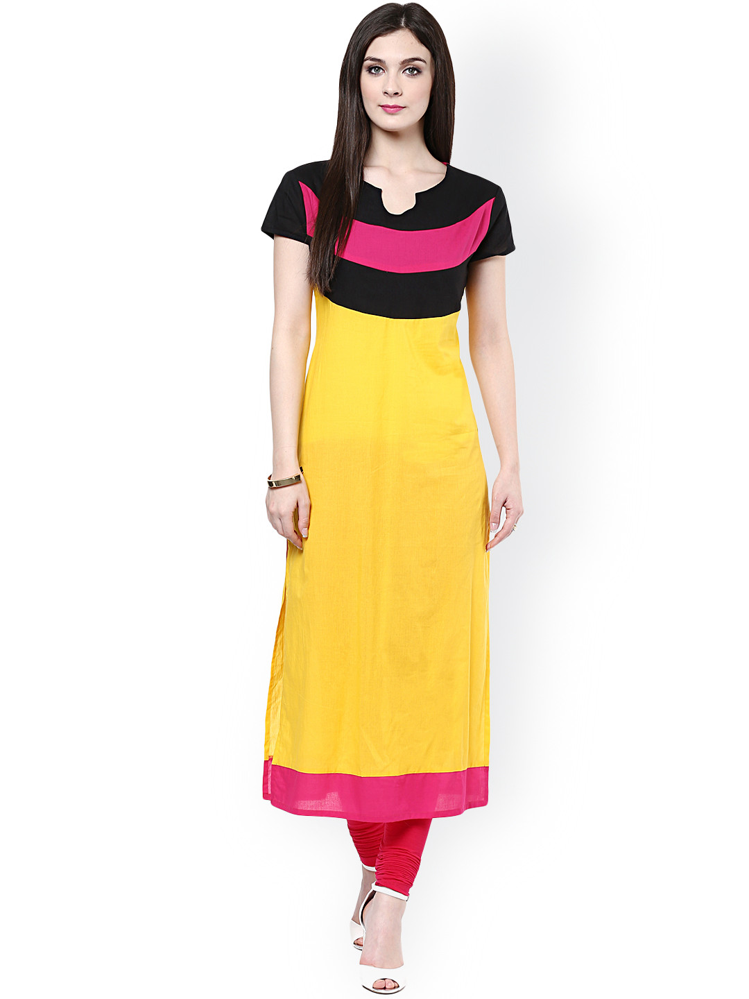 

Pannkh Yellow Kurta