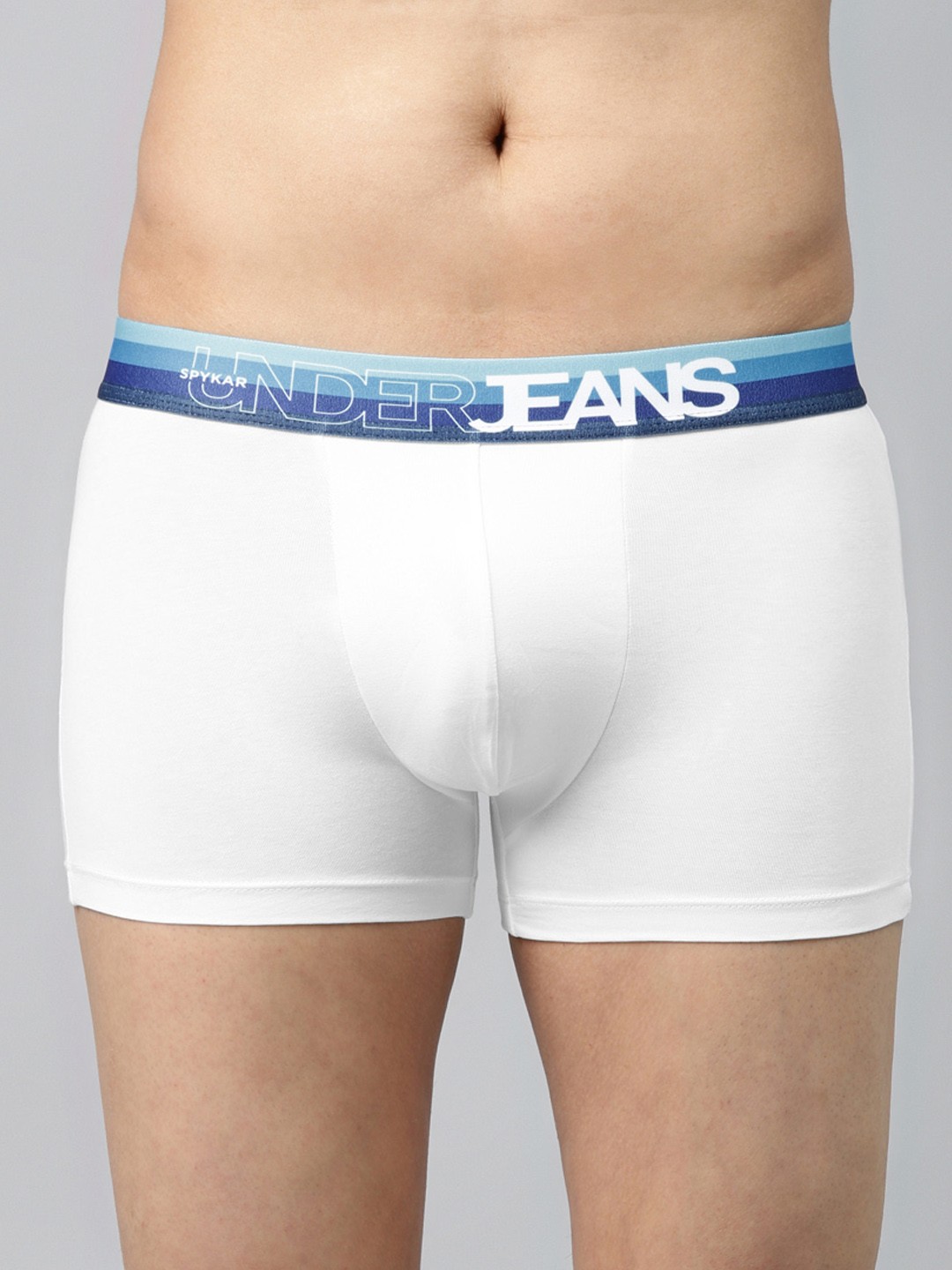 

UnderJeans by Spykar Men White Solid Trunks 8907966424807