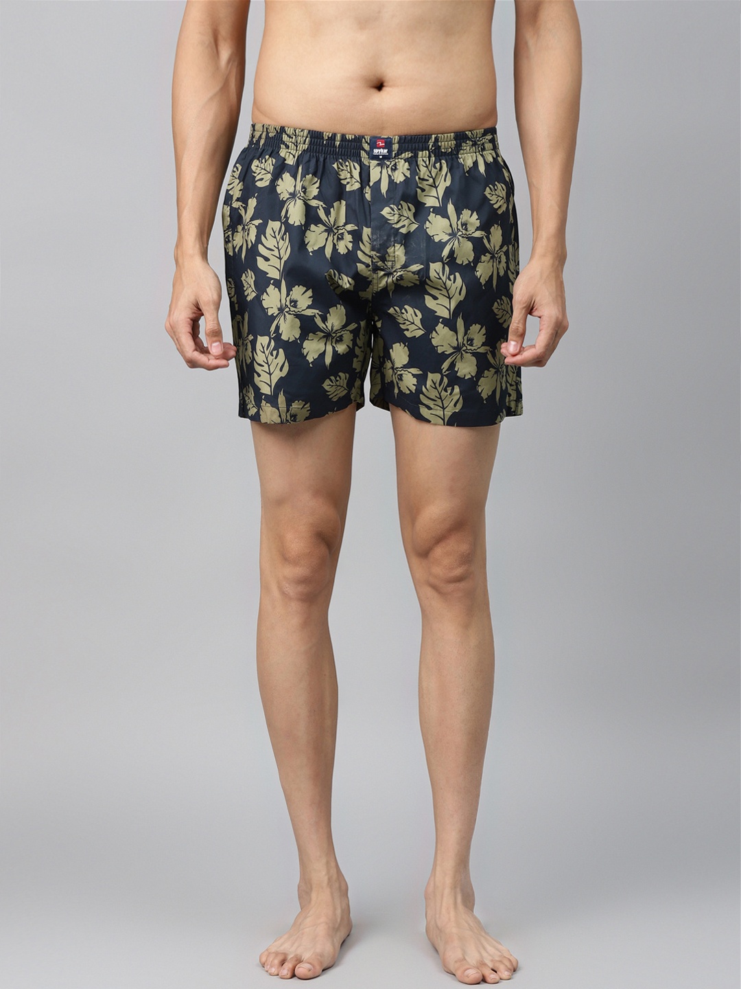

Underjeans by Spykar Men Printed Assorted Boxer, Olive
