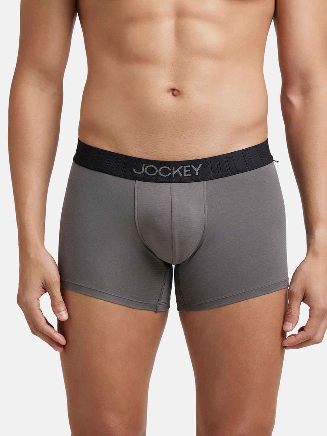 

Jockey Supima Cotton Stretch Solid Trunk with Ultrasoft Waistband-IC32, Charcoal